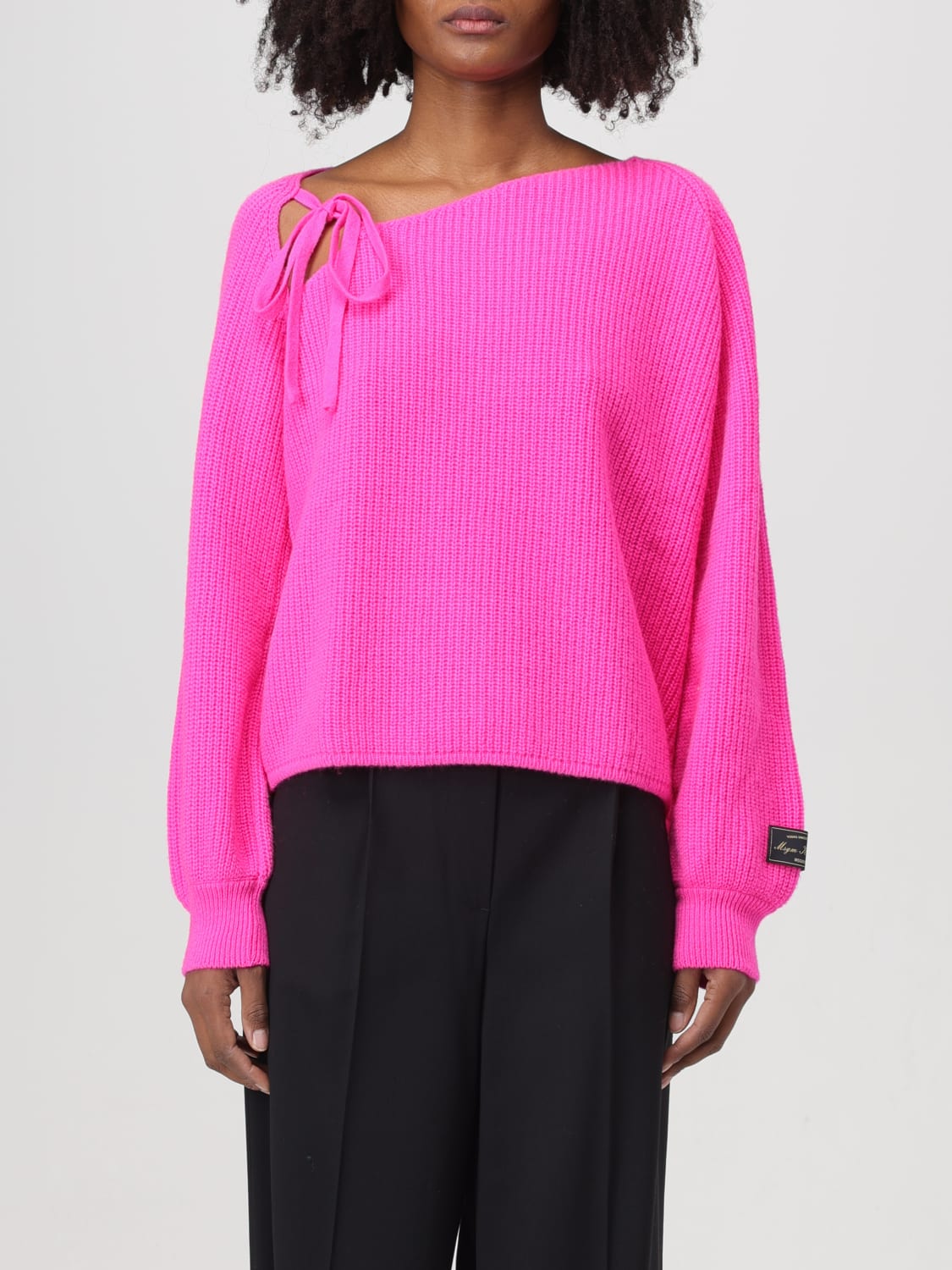 MSGM PULL: Pull femme MSGM, Fuchsia - Img 1