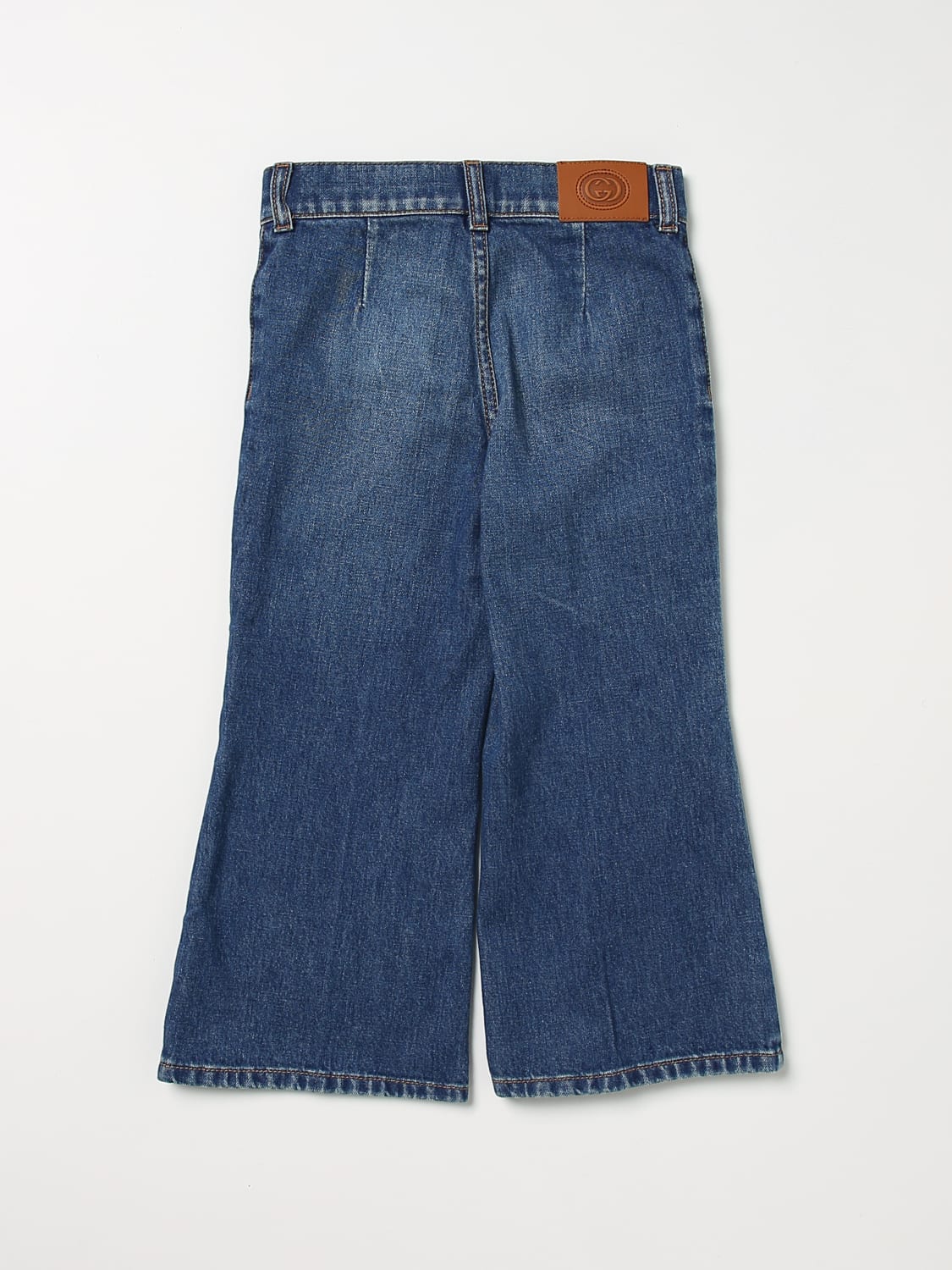 GUCCI VAQUERO: Pantalón niños Gucci, Azul Oscuro - Img 2