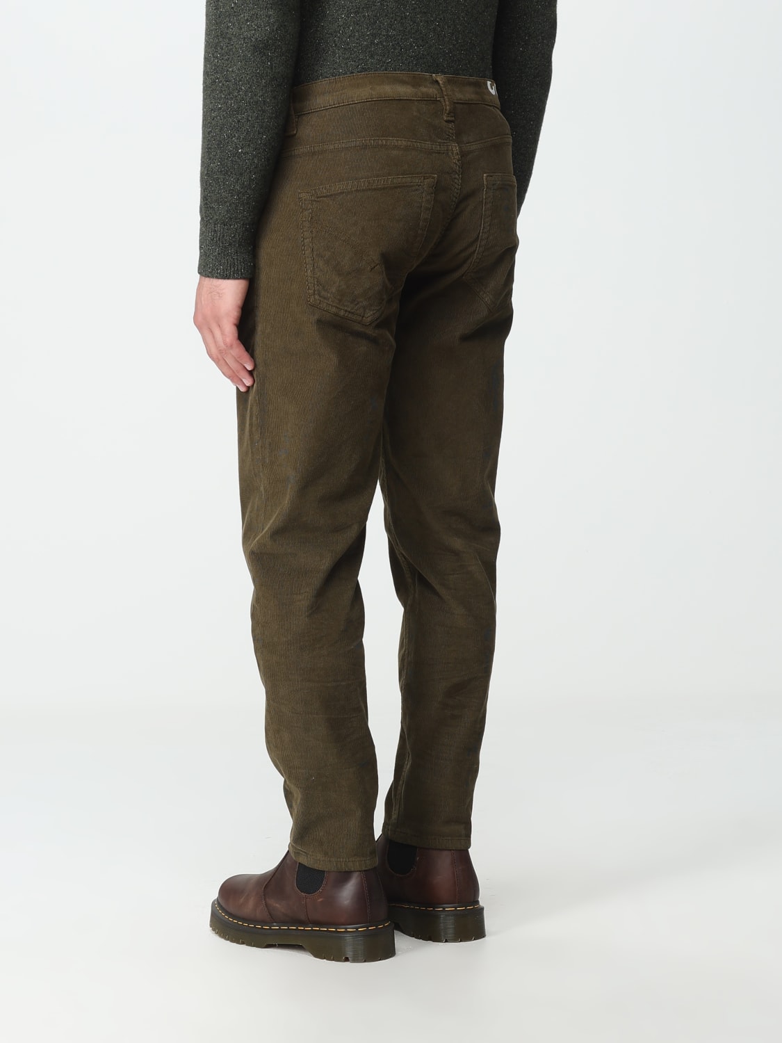 DONDUP PANTS: Dondup cotton pants, Green - Img 2