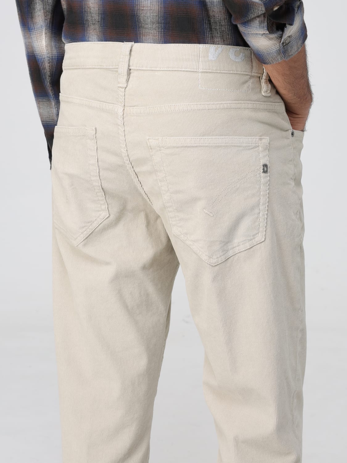 DONDUP PANTS: Dondup cotton pants, Cream - Img 3