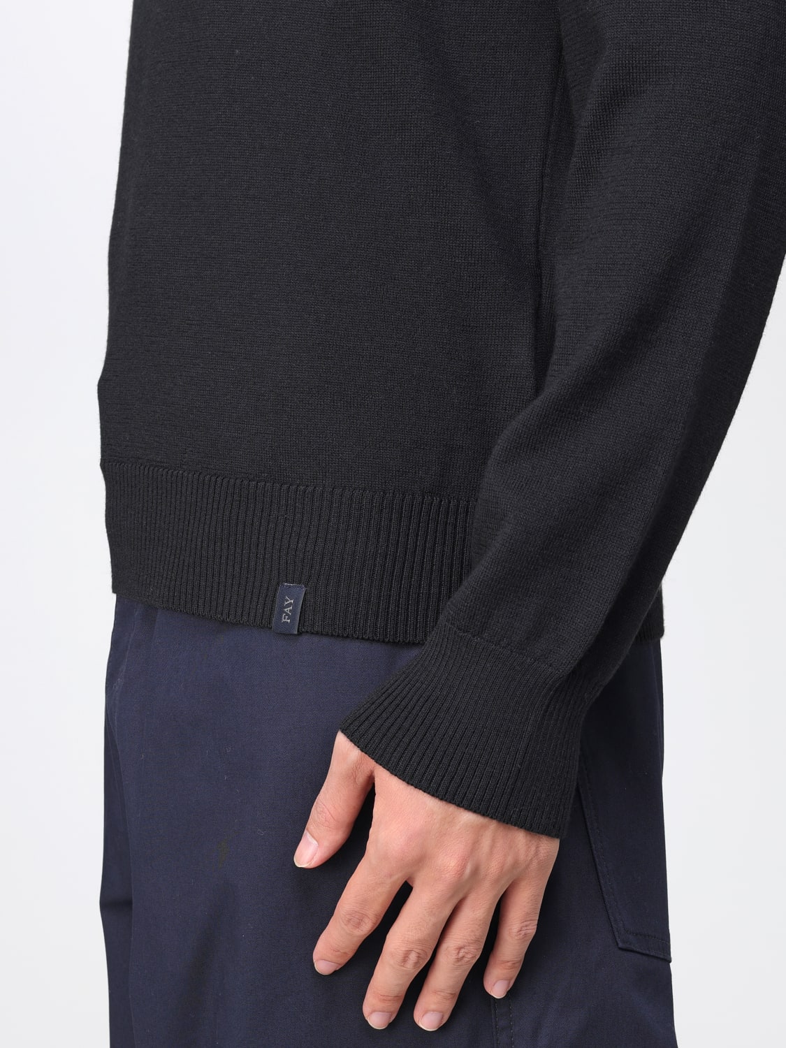 FAY SWEATER: Sweatshirt men Fay, Black - Img 3