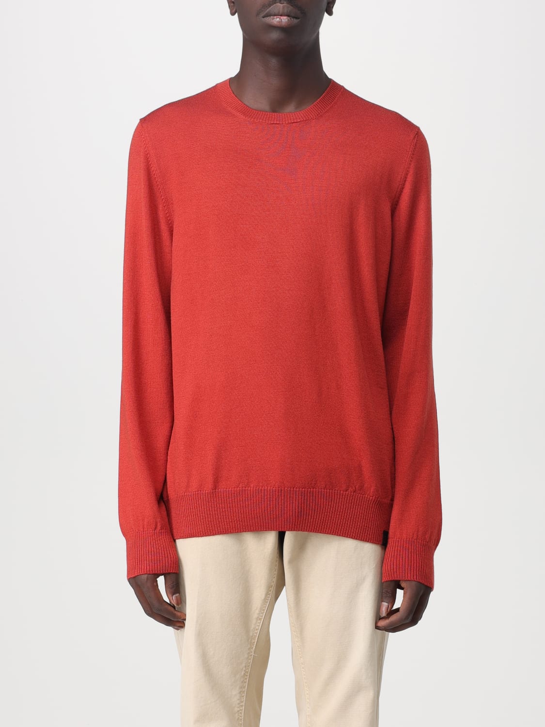 FAY MAGLIA: Pullover Fay in lana vergine, Arancione - Img 1
