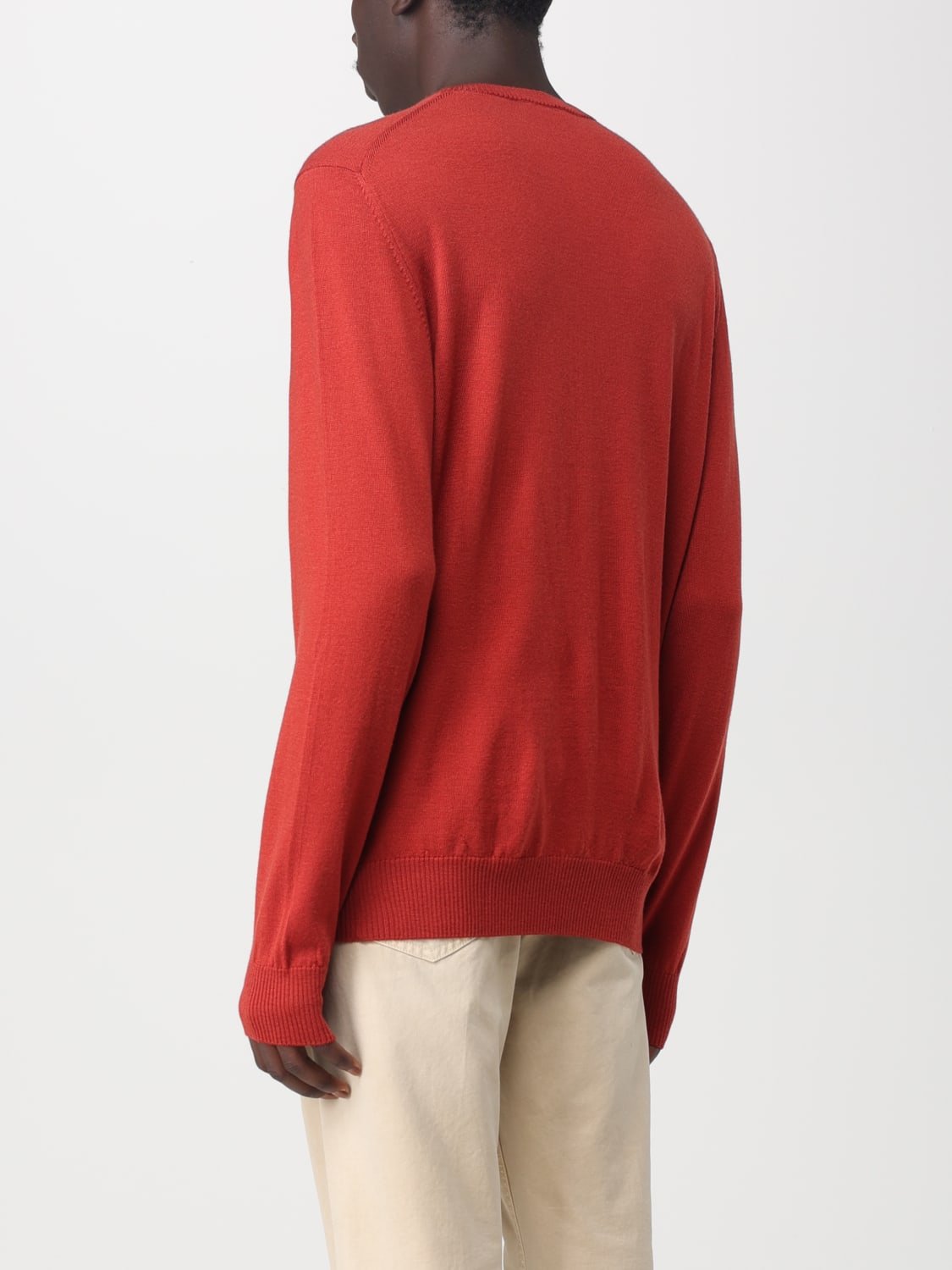 FAY MAGLIA: Pullover Fay in lana vergine, Arancione - Img 2
