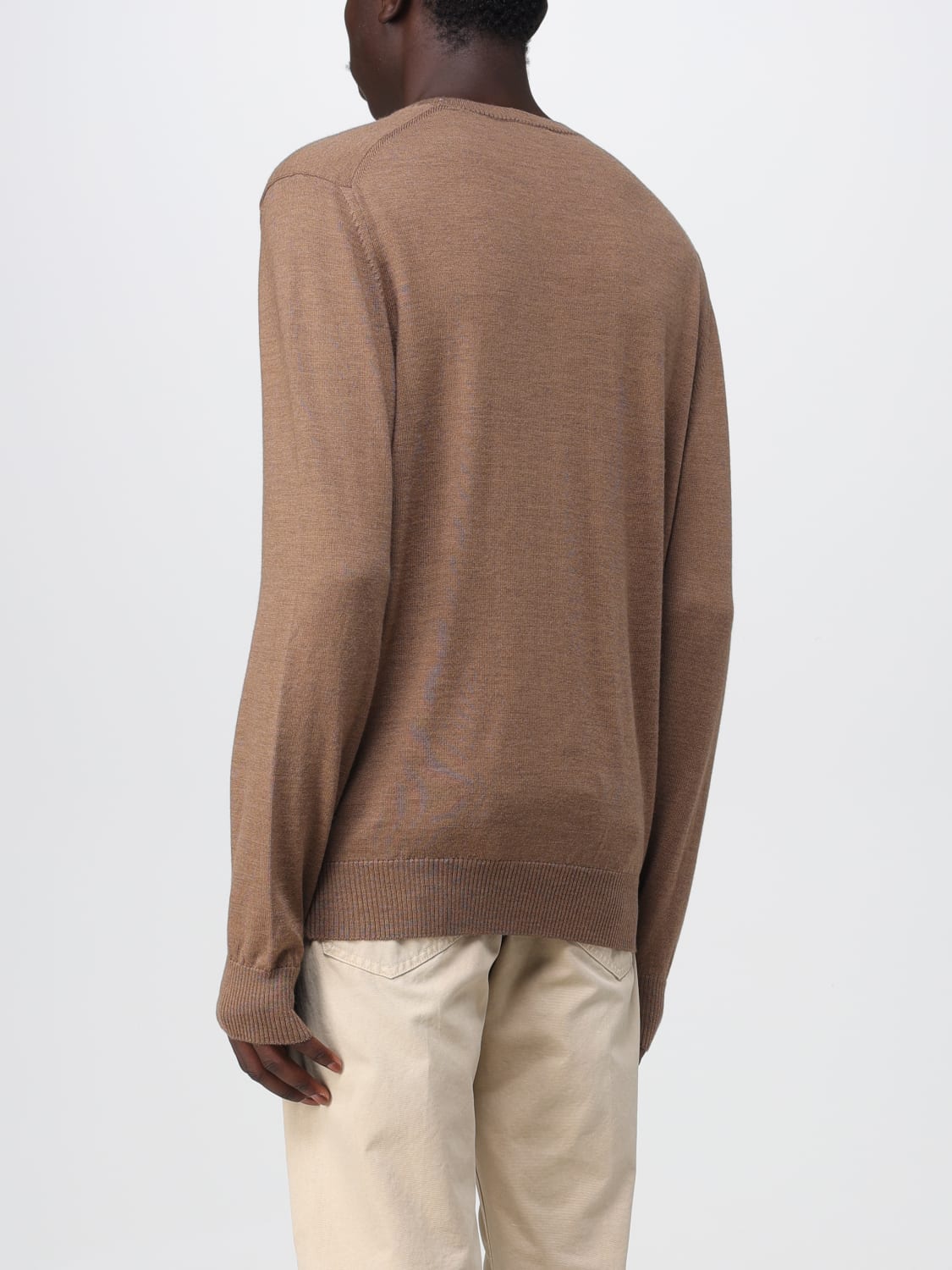 FAY MAGLIA: Pullover Fay in lana vergine, Tortora - Img 2