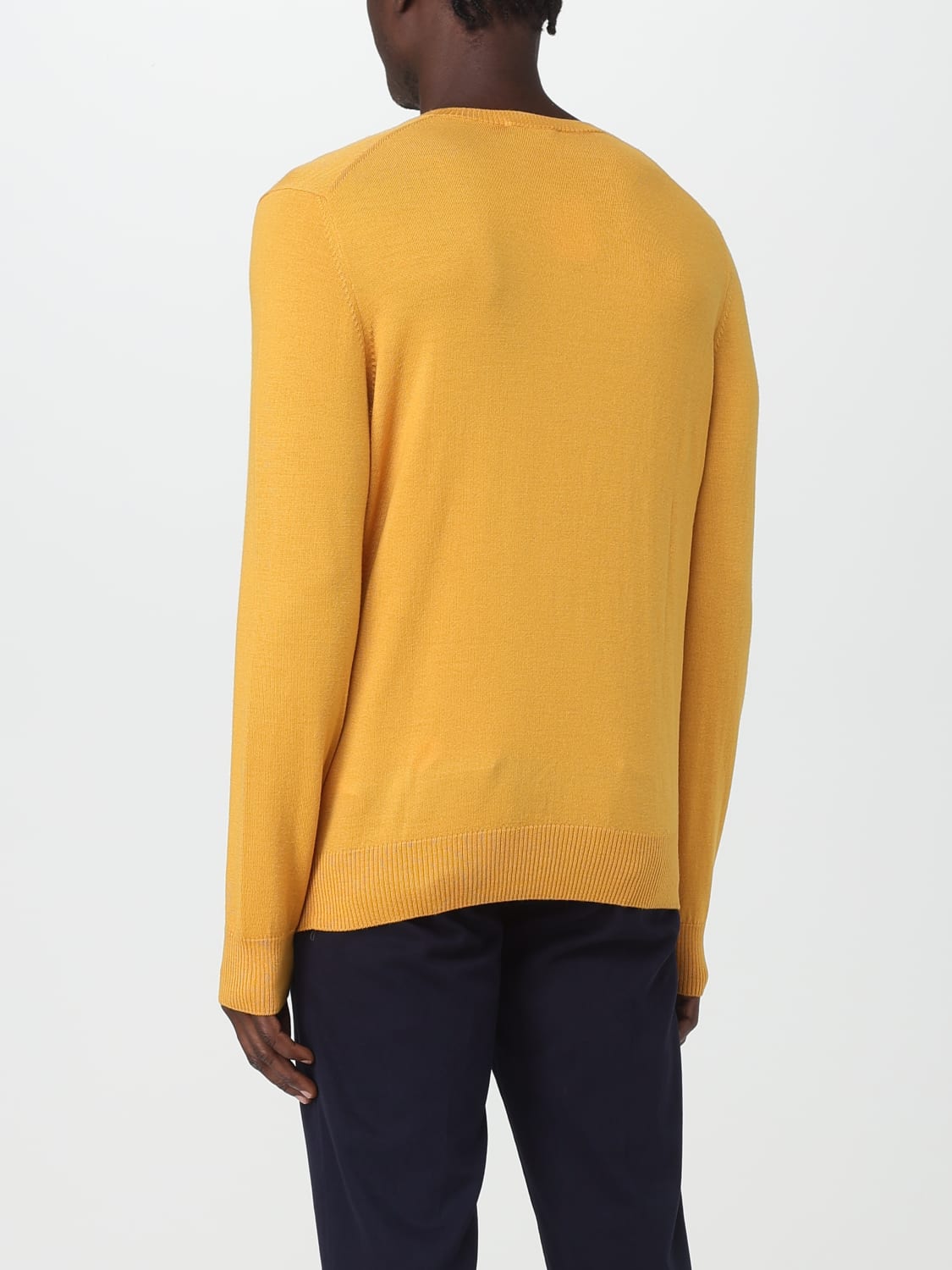 FAY MAGLIA: Pullover Fay in lana vergine, Ocra - Img 2