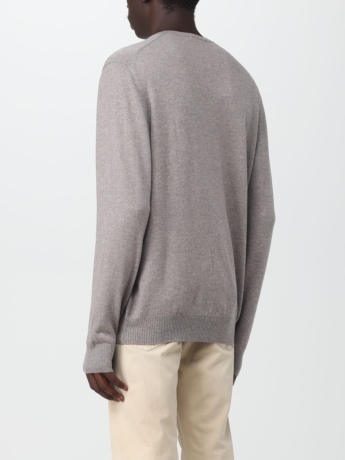 FAY MAGLIA: Pullover Fay in lana vergine, Grigio 1 - Img 2