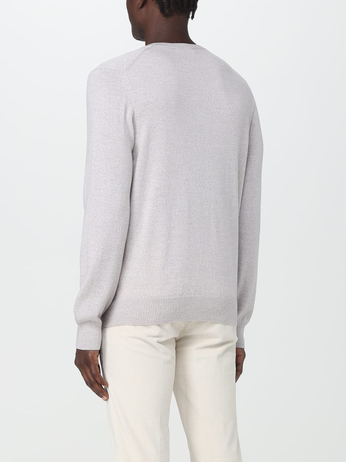 FAY MAGLIA: Pullover Fay in lana vergine, Grigio 2 - Img 2