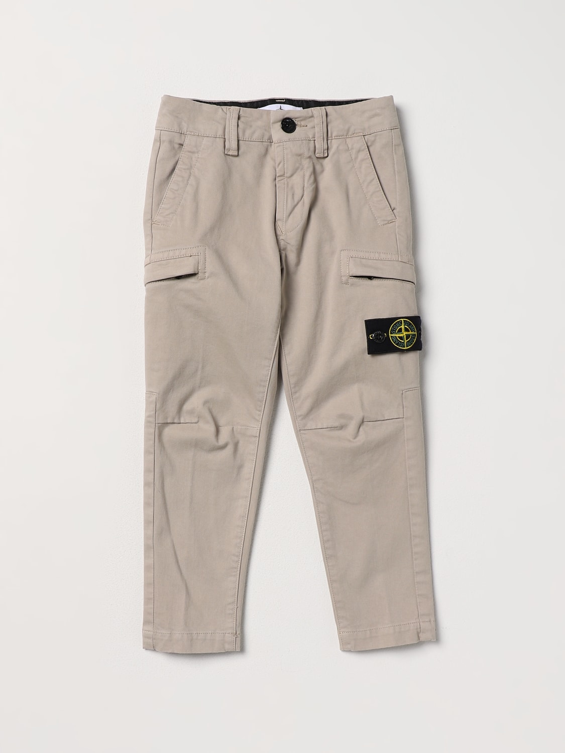 STONE ISLAND JUNIOR PANTALONES: Pantalón niños Stone Island Junior, Tórtola - Img 1
