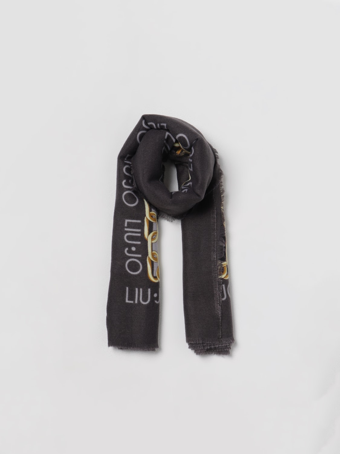 スカーフ LIU JO Woman Neck scarf Black 2A5026T0300 22222 Floral scarf colour black | Liu Jo