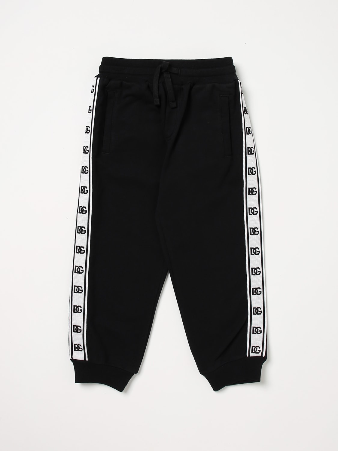 DOLCE & GABBANA PANTS: Dolce & Gabbana pants in cotton, Black - Img 1