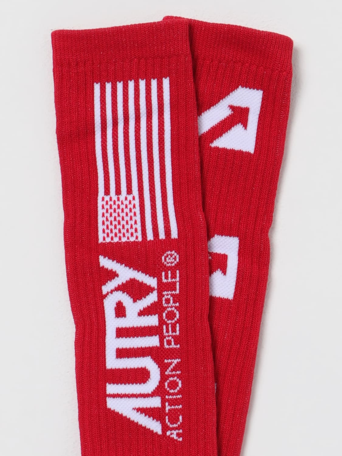 AUTRY SOCKS: Autry socks in stretch cotton, Red - Img 2