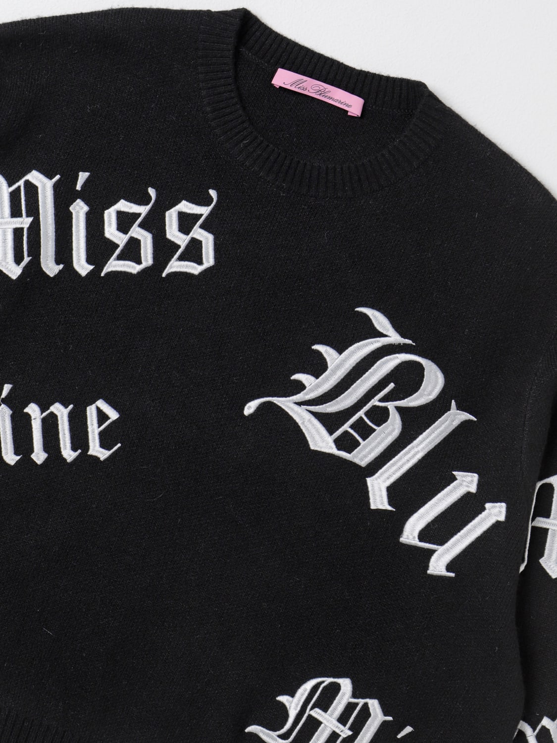 MISS BLUMARINE SWEATER: Sweater kids Miss Blumarine, Black - Img 3