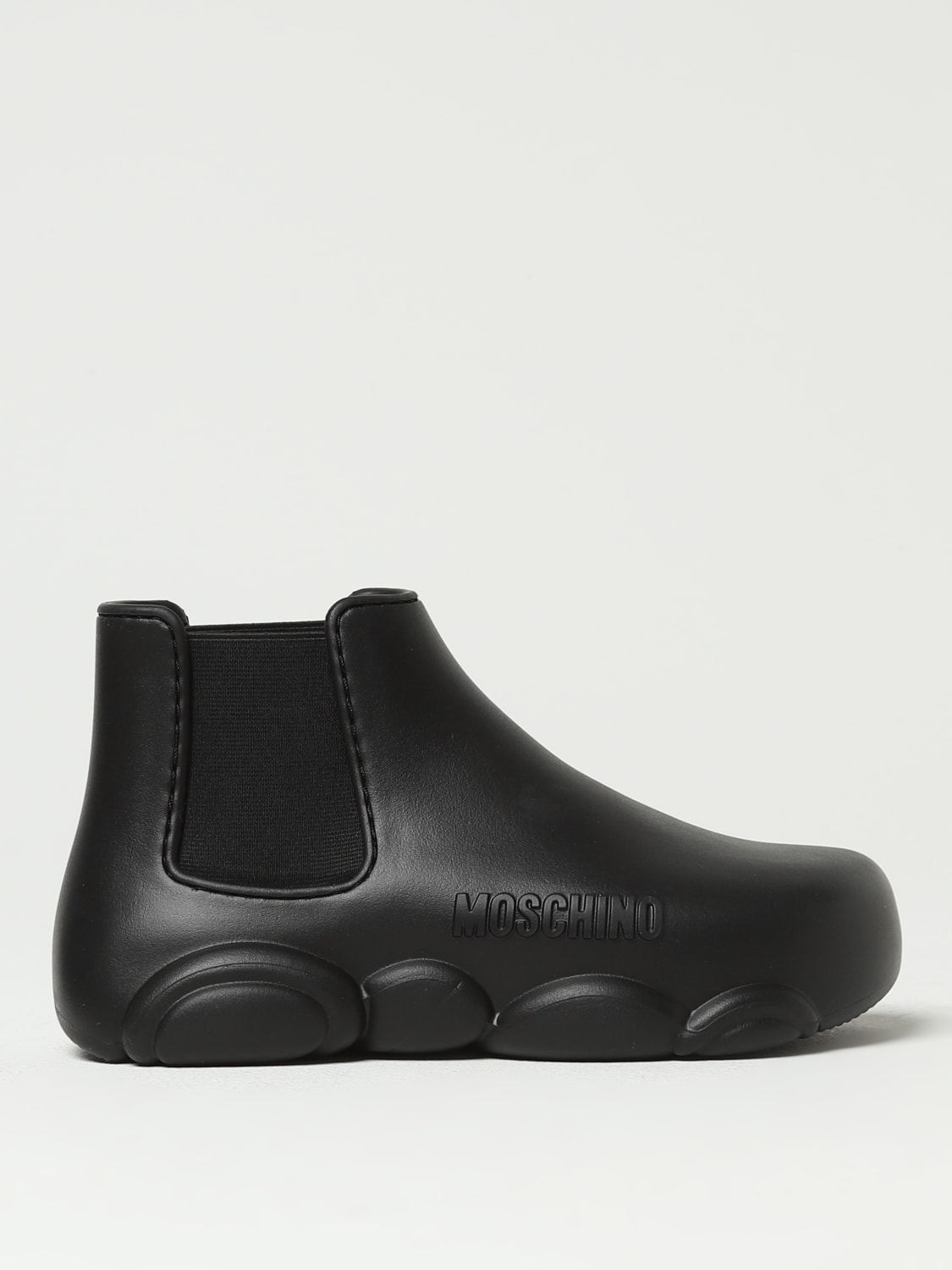 MOSCHINO COUTURE BOTINES PLANOS: Botines planos mujer Moschino Couture, Negro - Img 1