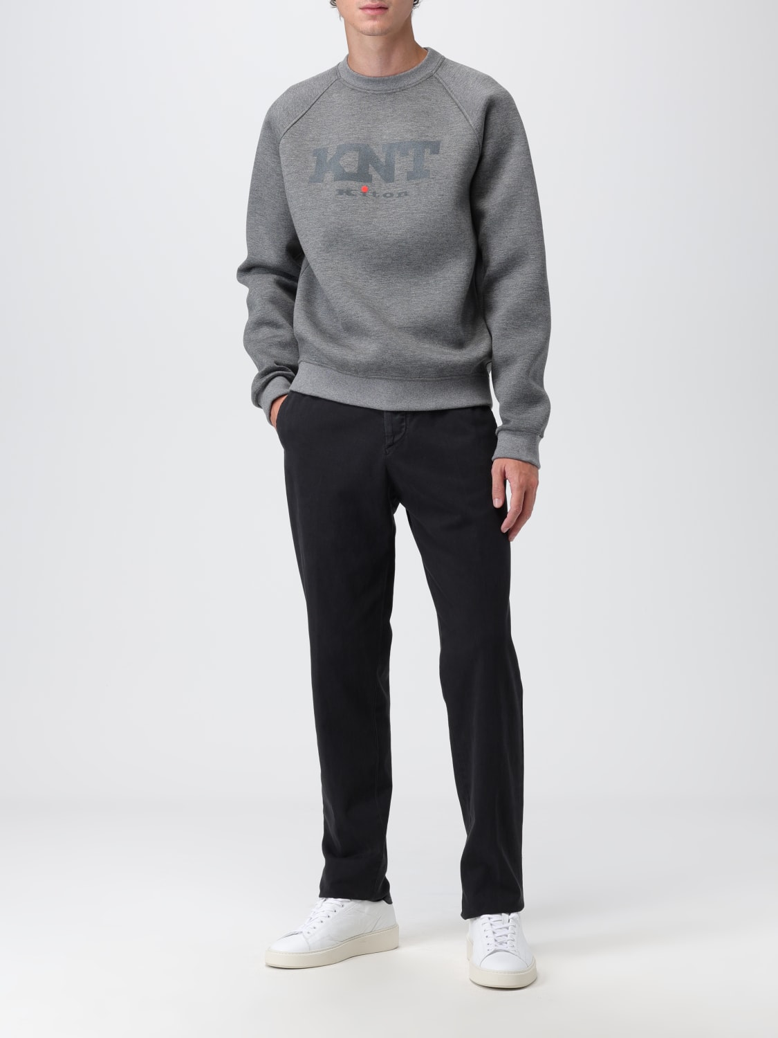 KITON パンツ: パンツ メンズ Kiton, ブラック - Img 2