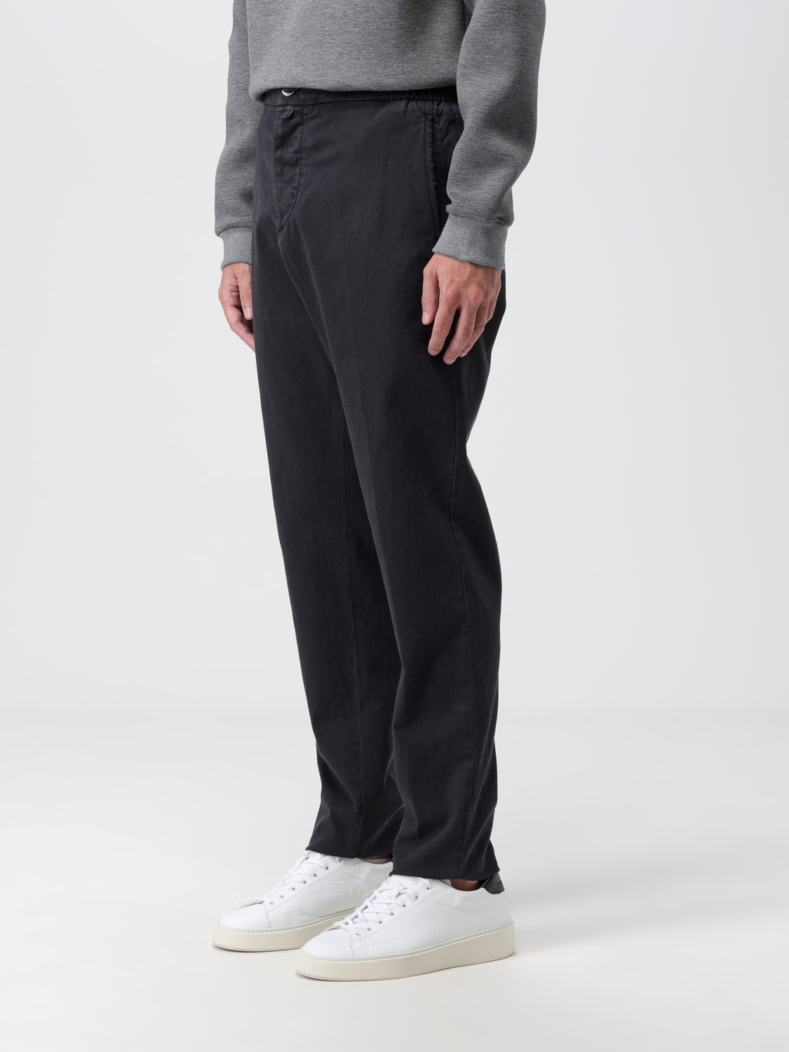 KITON パンツ: パンツ メンズ Kiton, ブラック - Img 4