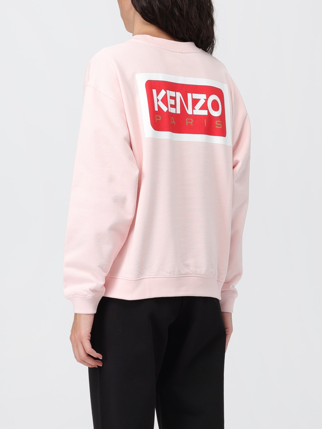 KENZO SWEATSHIRT: Kenzo cotton sweatshirt, Pink - Img 3