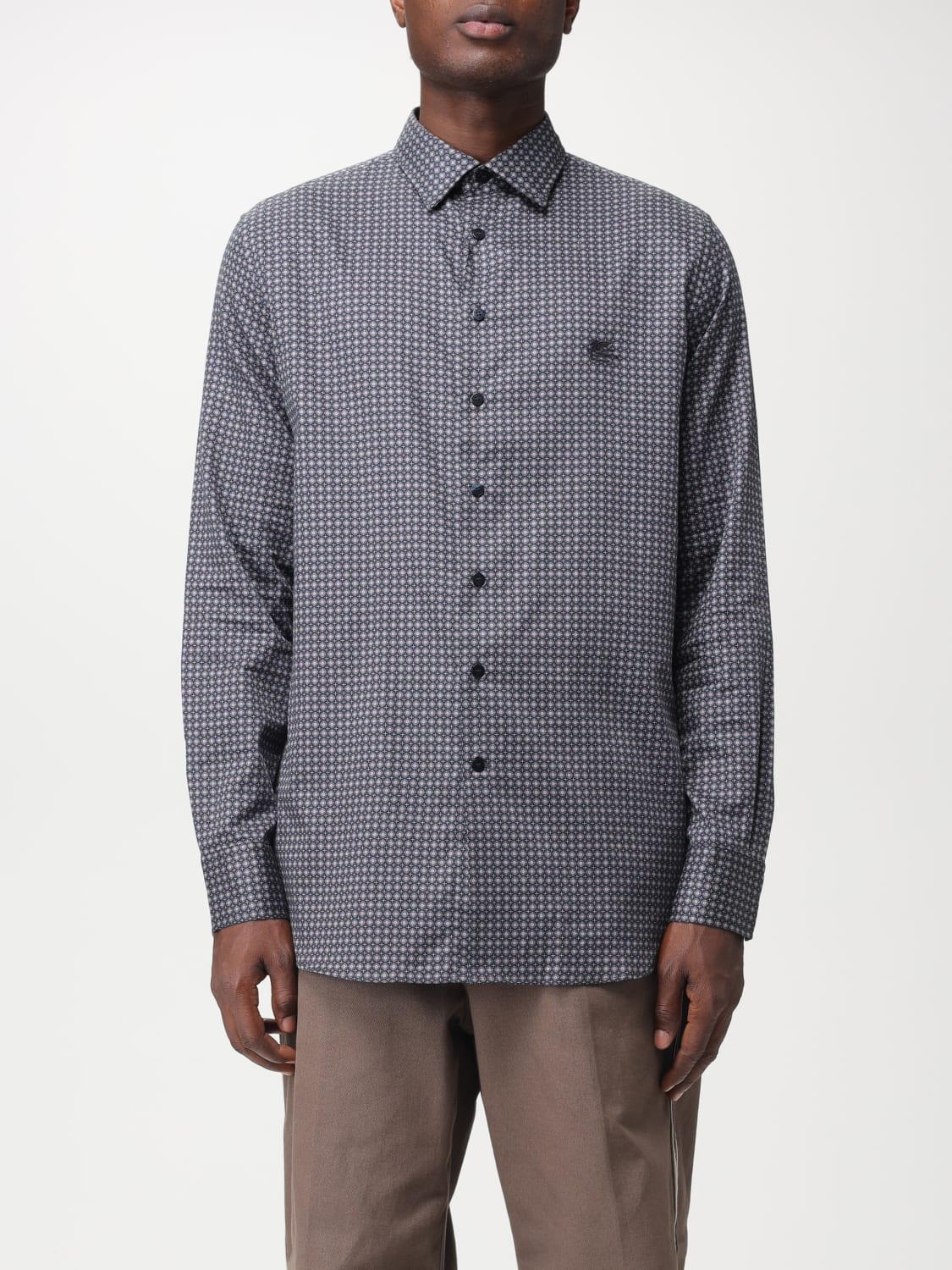 ETRO SHIRT: Etro shirt with micro pattern, Blue - Img 1