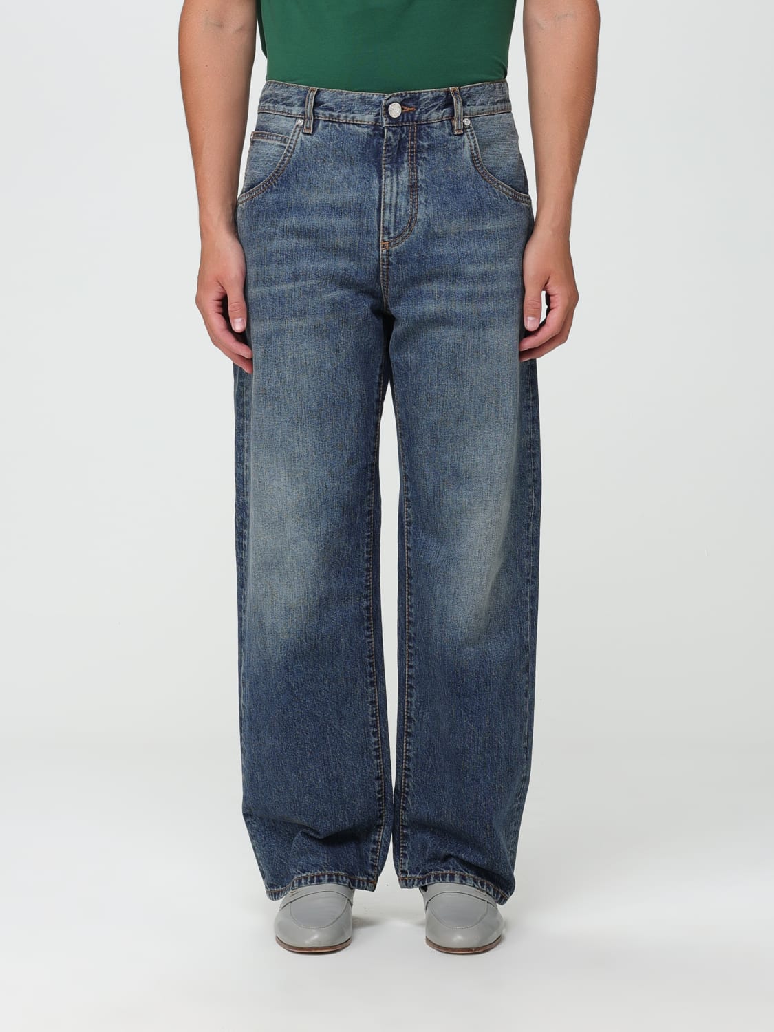 ETRO JEANS: Jeans Etro con logo Pegaso, Blue - Img 1