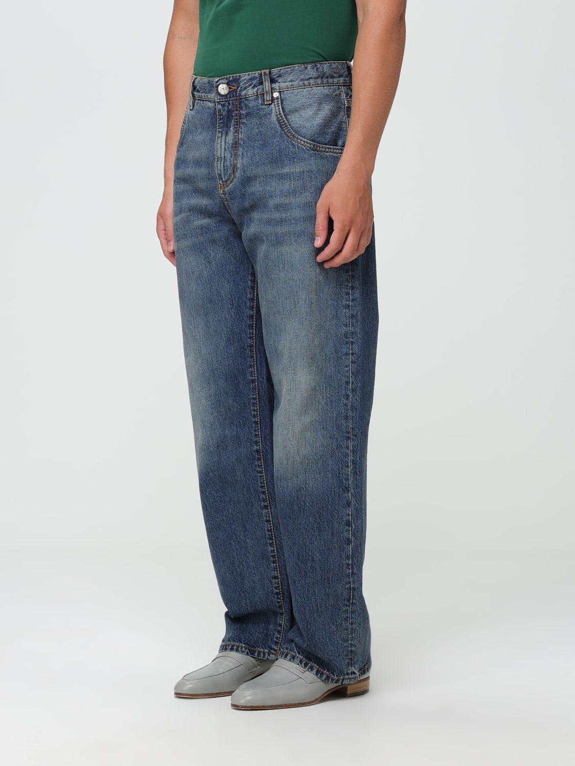 ETRO JEANS: Jeans Etro con logo Pegaso, Blue - Img 4