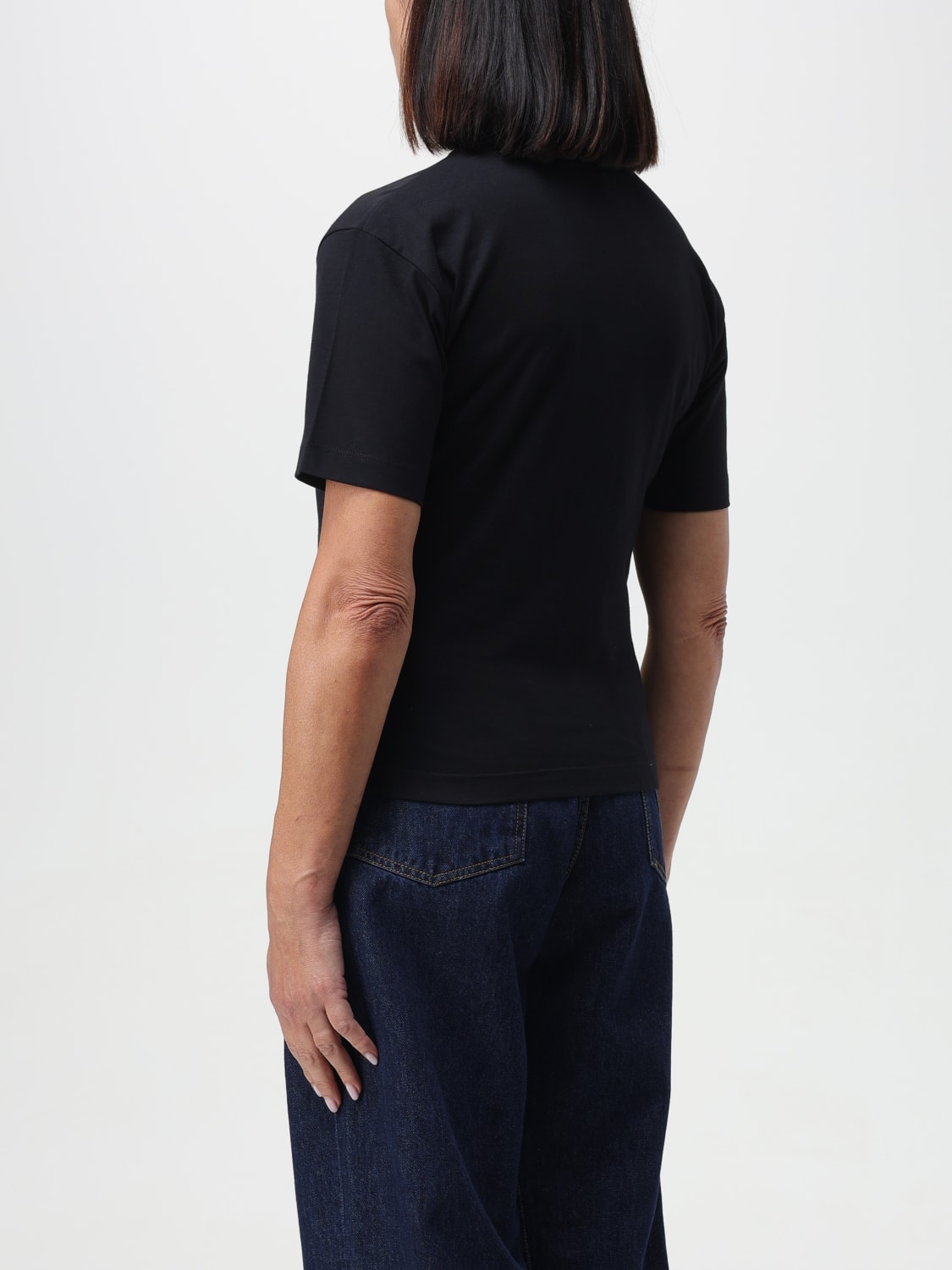 MSGM T-SHIRT: MSGM cotton t-shirt, Black - Img 3