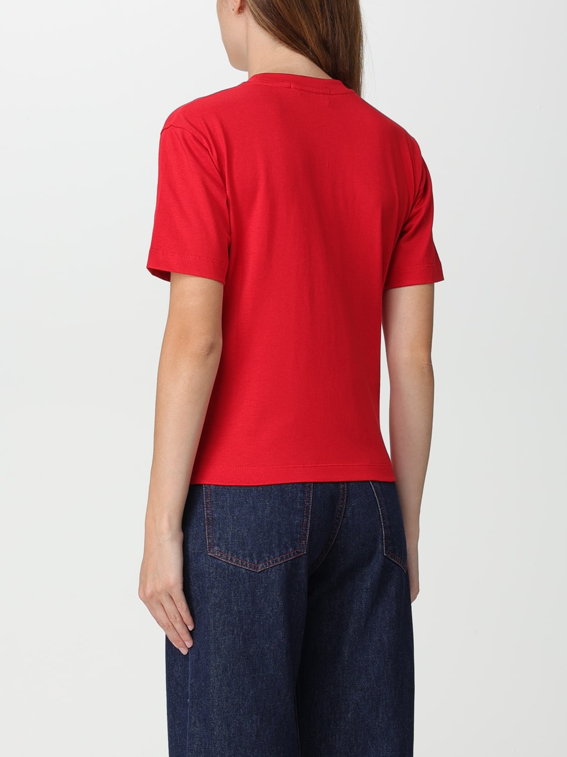 MSGM T-SHIRTS: T-shirt MSGM in cotone, Rosso - Img 2