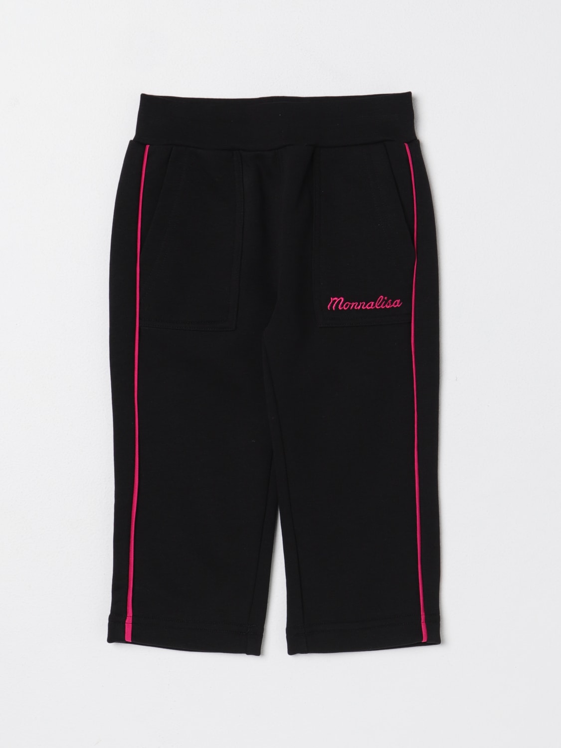 MONNALISA PANTS: Pants kids Monnalisa, Black - Img 1