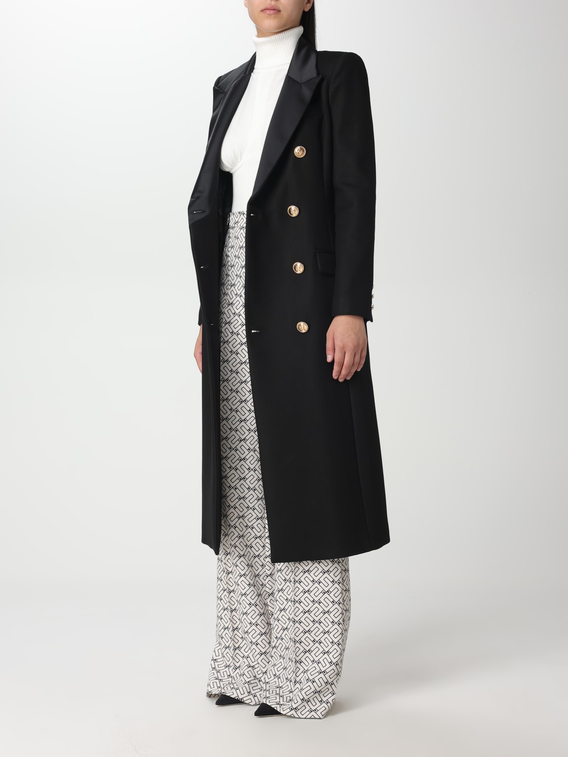 Elisabetta Franchi crepe coat