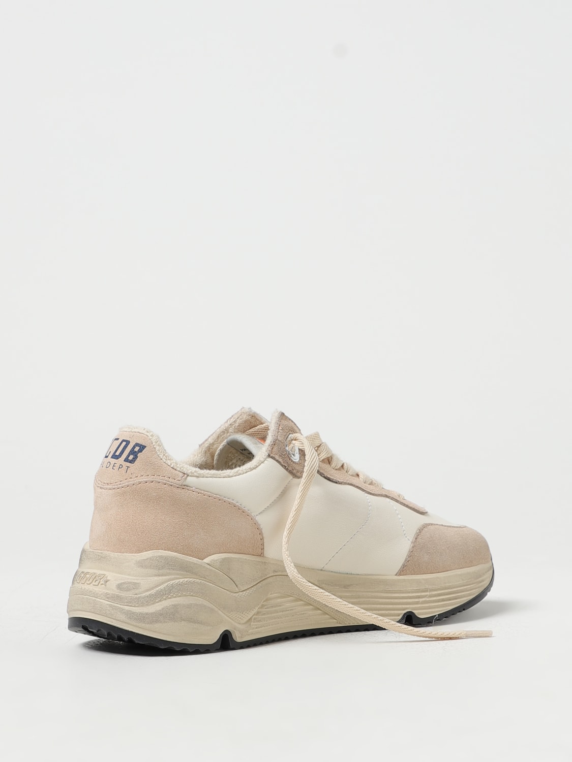 GOLDEN GOOSE SNEAKERS: Golden Goose Running Sole sneakers in used leather, White - Img 3