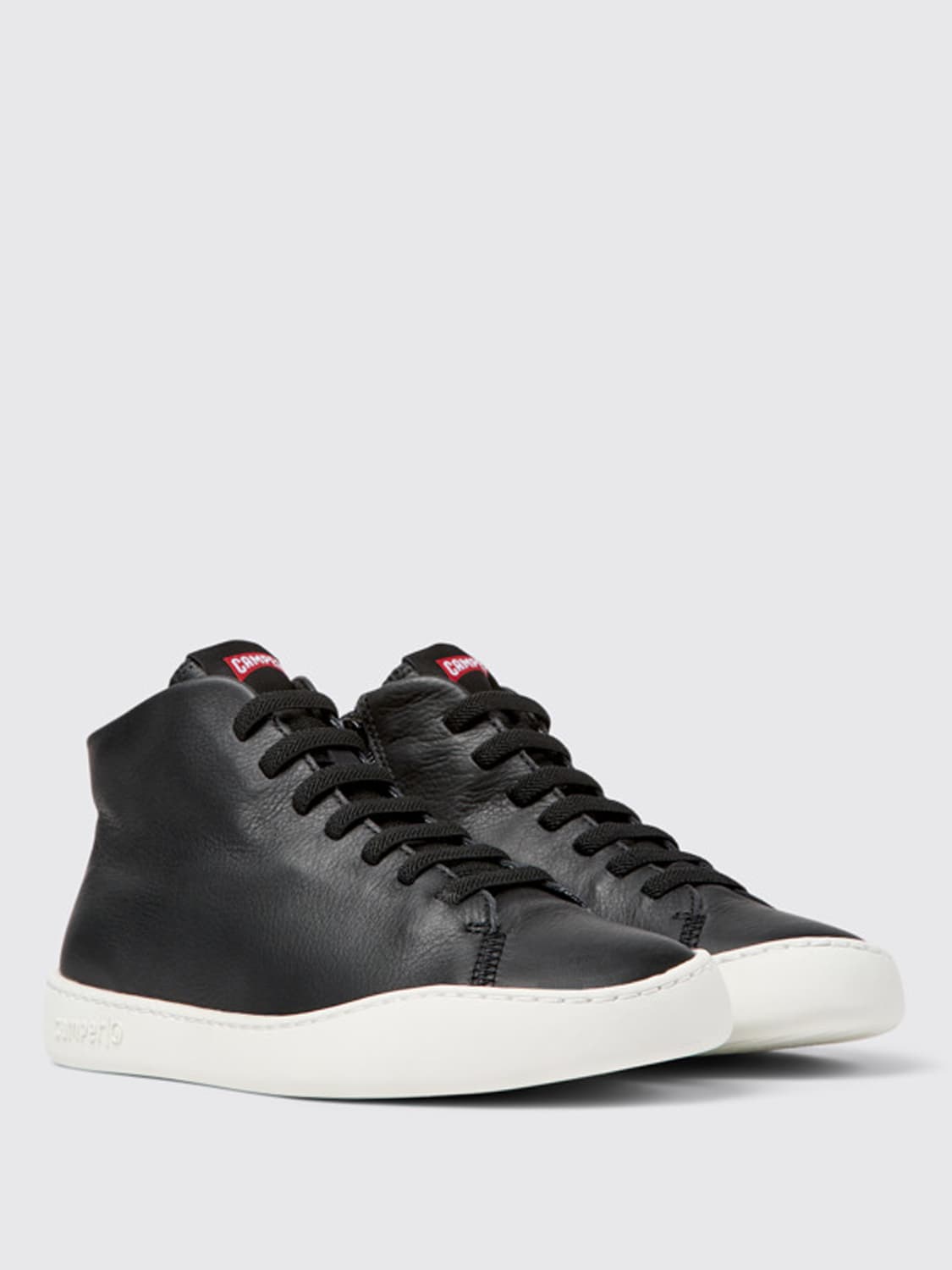 Camper Outlet: Peu Touring sneakers in leather - Black