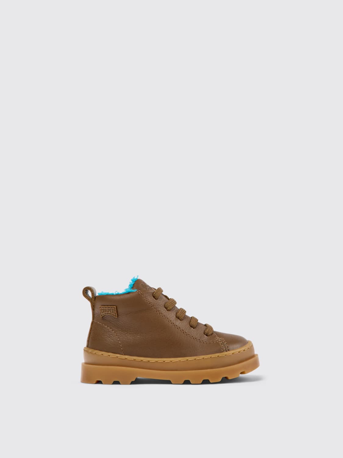 CAMPER SHOES: Camper Brutus leather ankle boots, Brown - Img 1