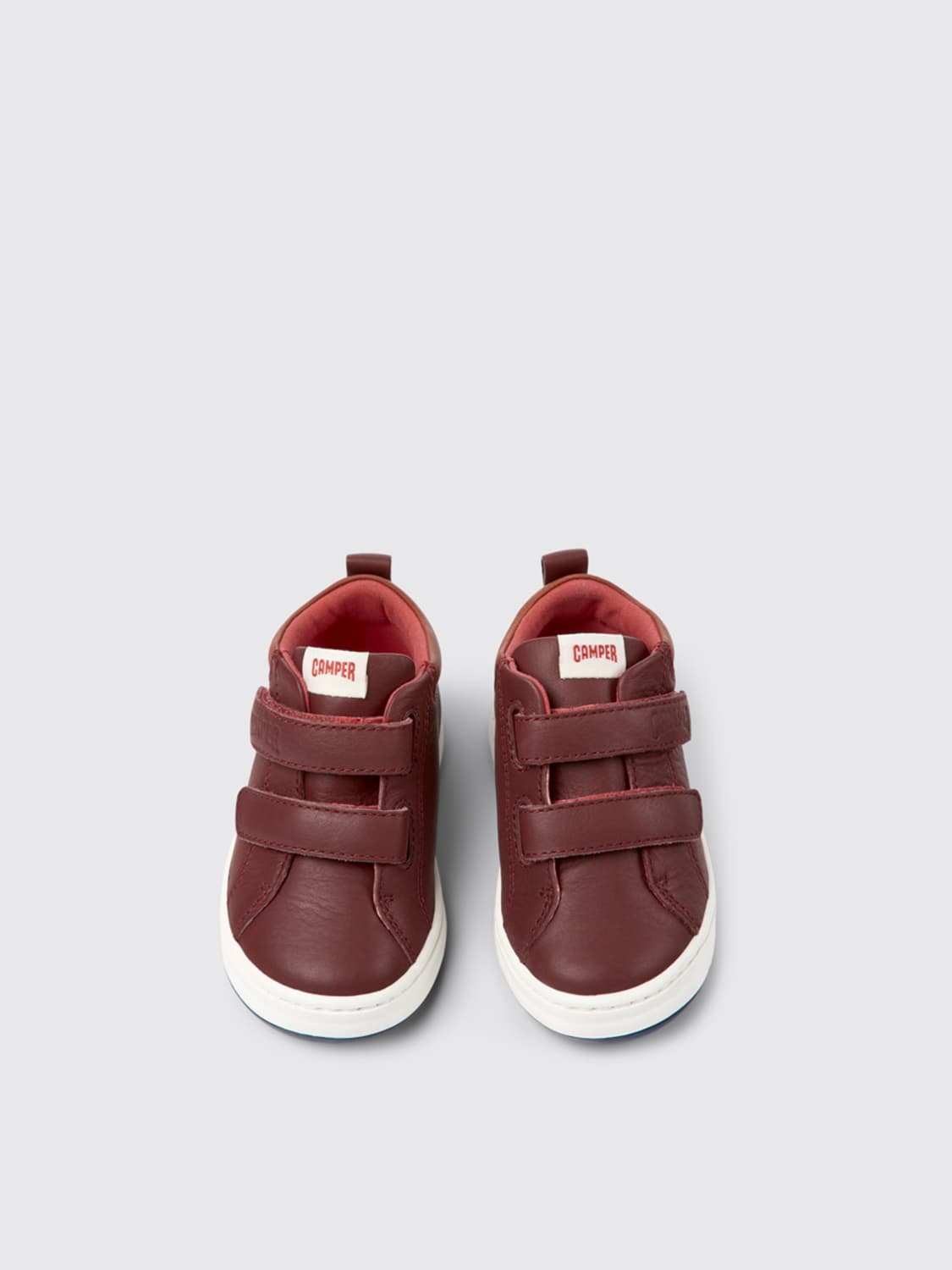 CAMPER SNEAKERS: Camper Runner sneakers in leather, Burgundy - Img 3