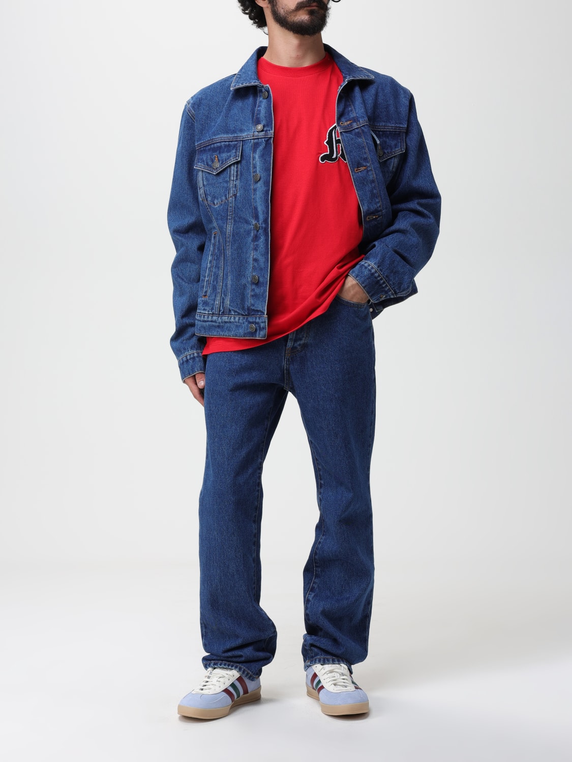 MSGM JEANS: MSGM jeans in denim, Blue - Img 2