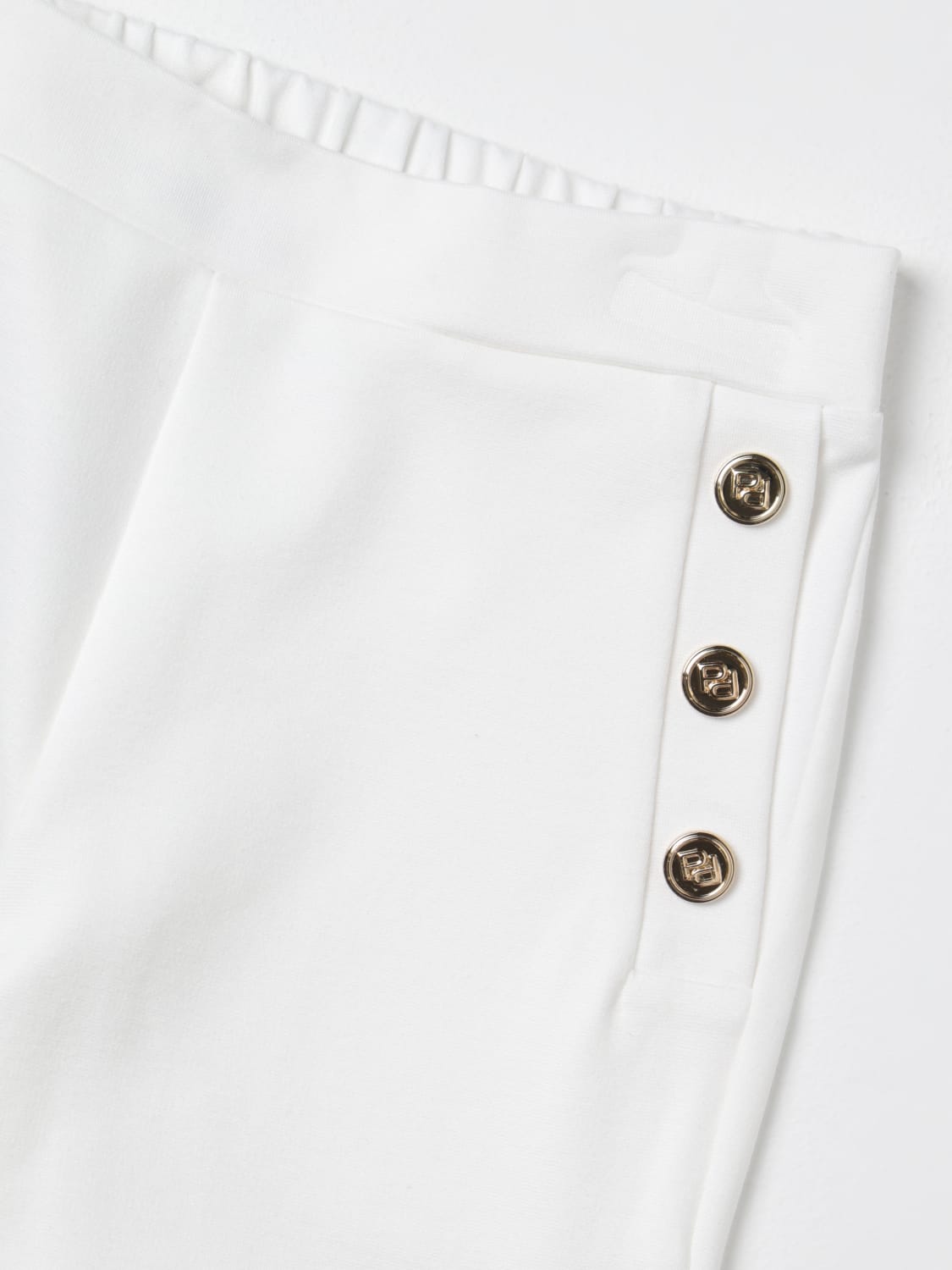 PINKO HOSE: Hose kinder Pinko Kids, Cream - Img 3