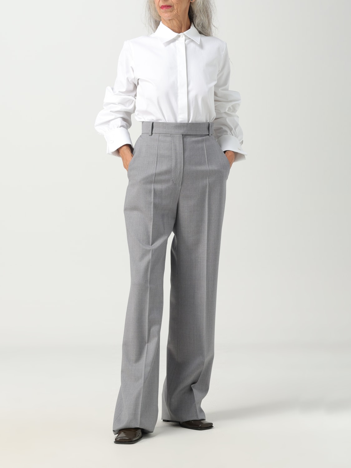 MAX MARA PANTS: Max Mara wool pants, Grey - Img 2