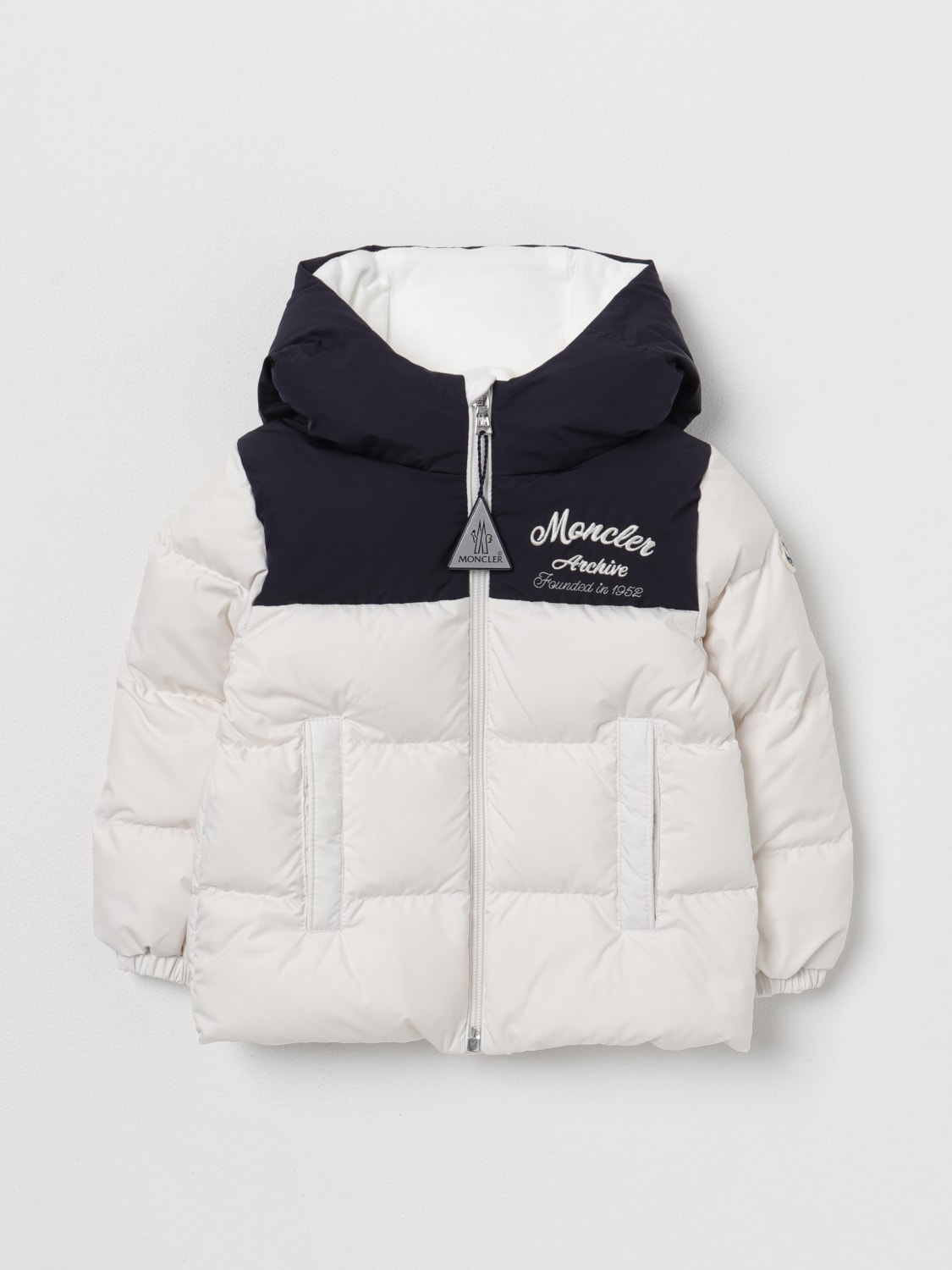 MONCLER：コート ボーイ - ホワイト | GIGLIO.COMオンラインの