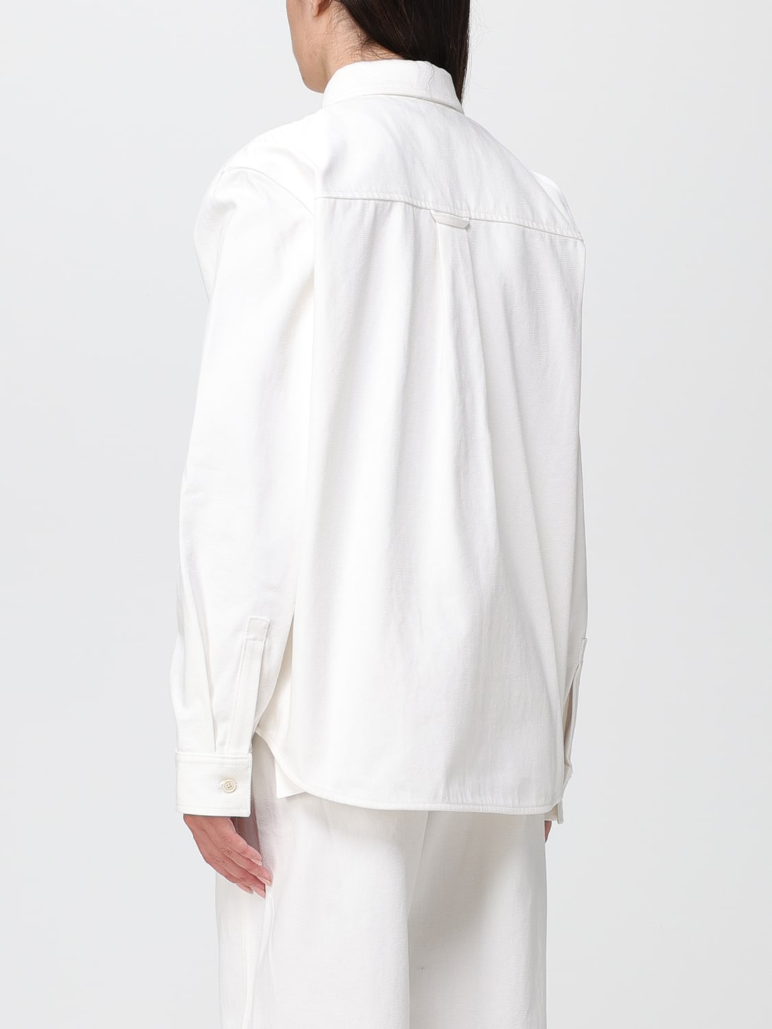 JIL SANDER CAMICIA: Camicia Jil Sander oversize in twill, Bianco - Img 3