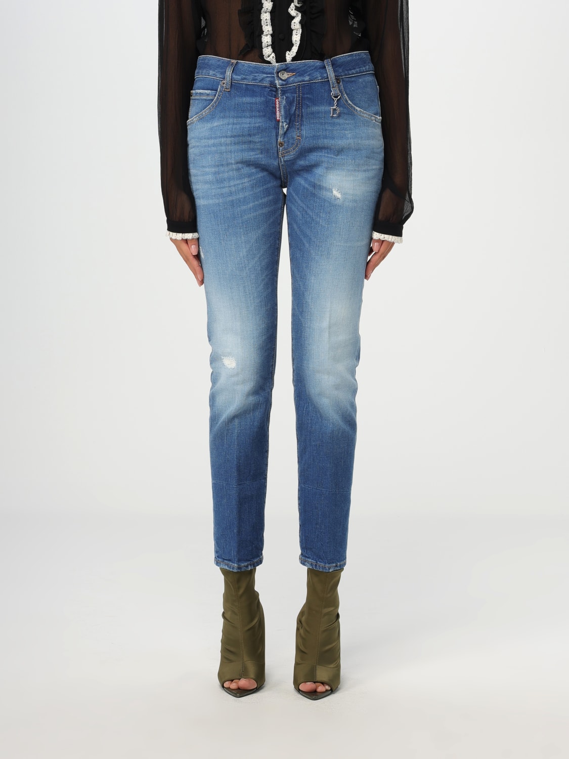 DSQUARED2 JEANS: Jeans Dsquared2 in denim, Denim - Img 1