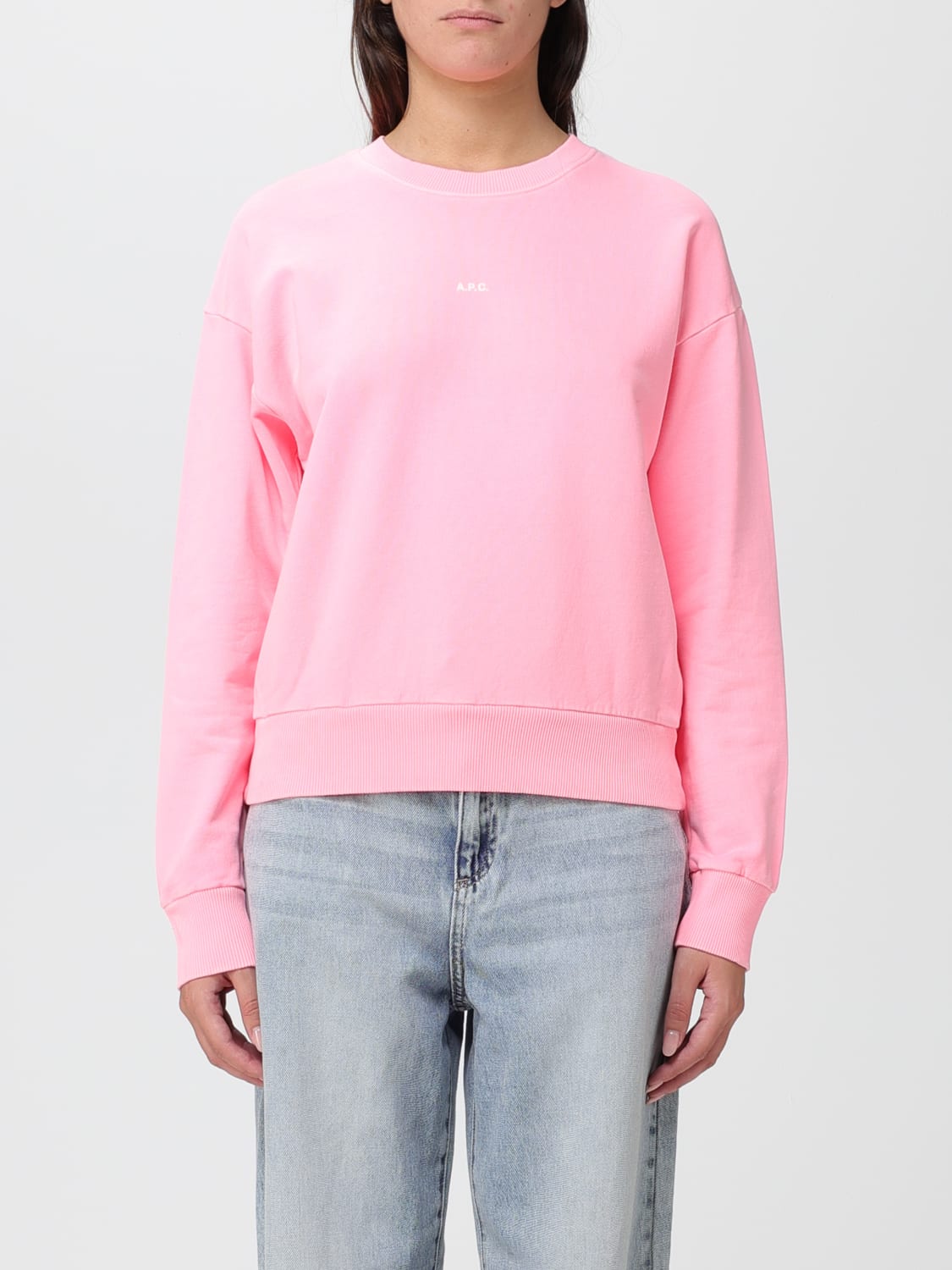 A.P.C. Pull femme Rose Sweat Shirt A.P.C. COEIPF27852 en ligne sur GIGLIO.COM