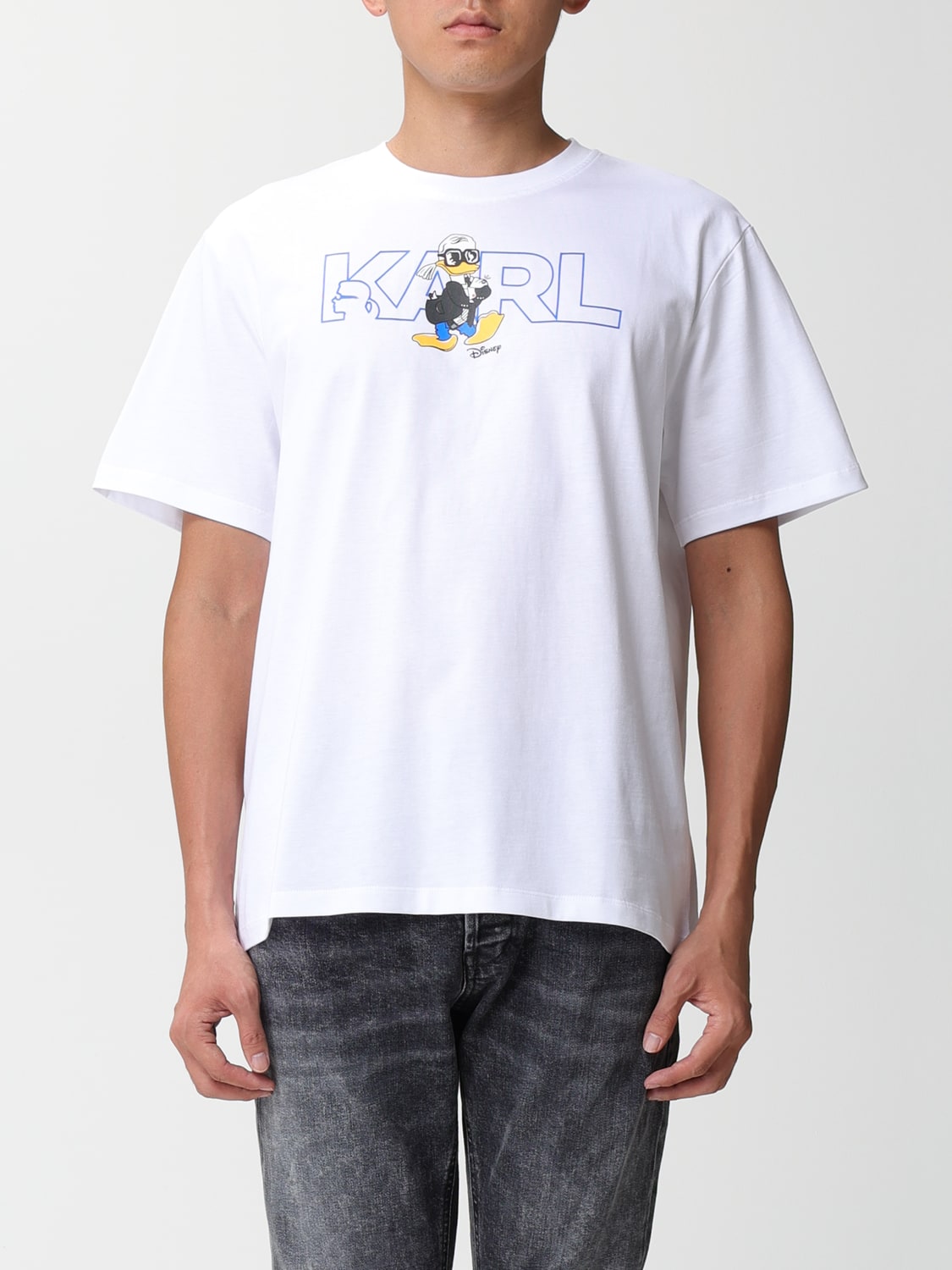 Giglio T-shirt Karl Lagerfeld con stampa Disney