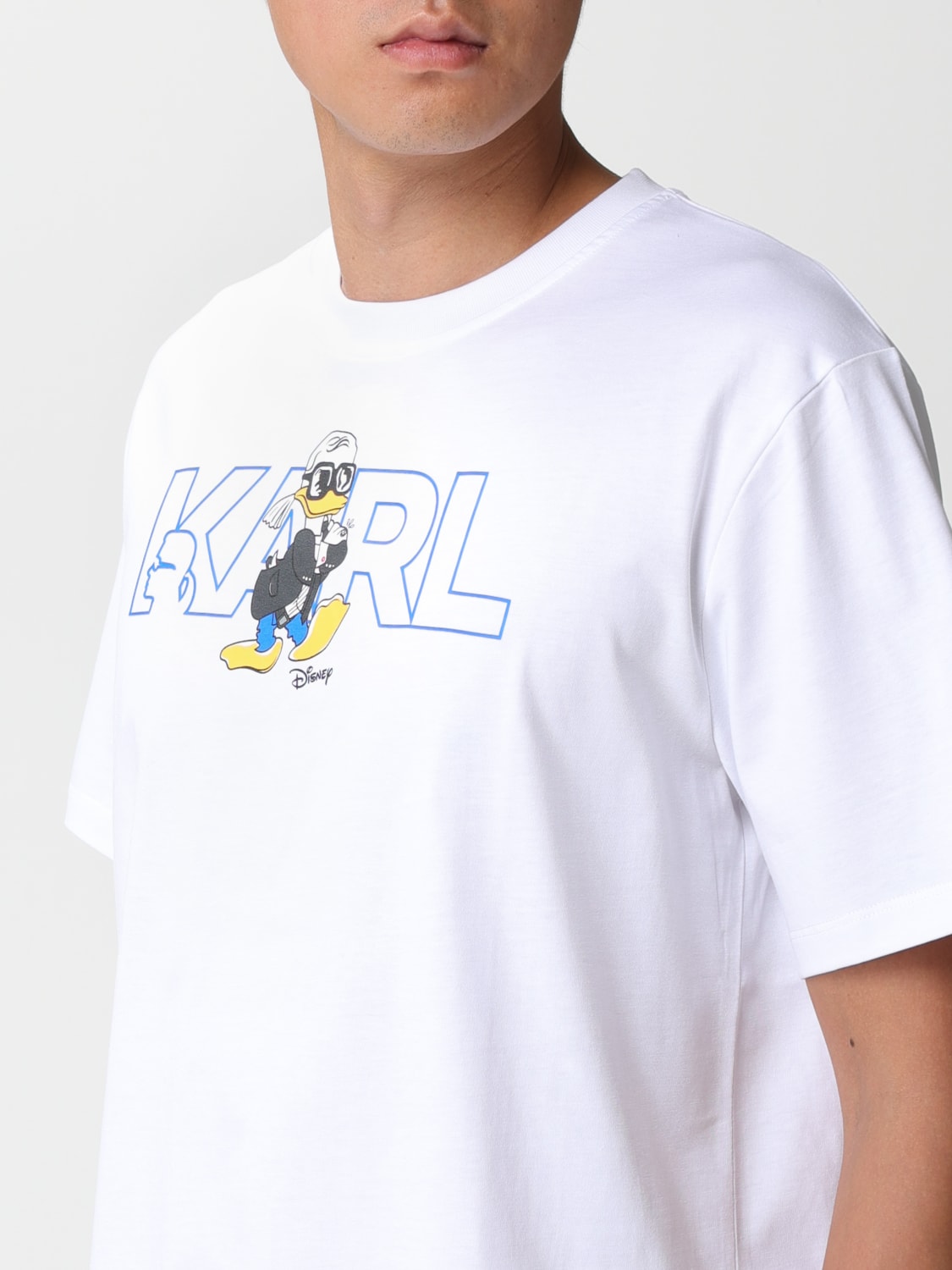 KARL LAGERFELD Tシャツ: Tシャツ メンズ Karl Lagerfeld, ホワイト - Img 3