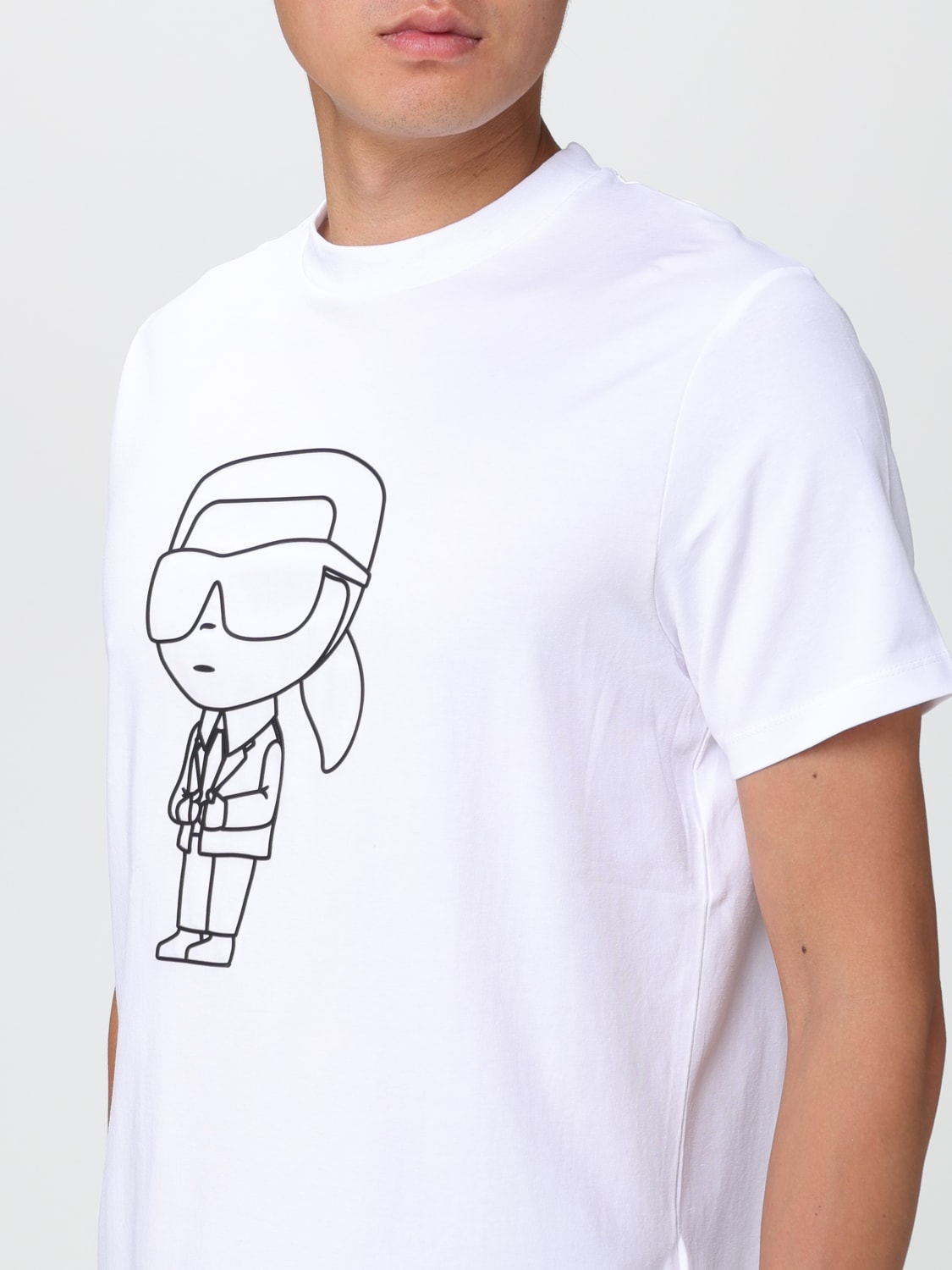 KARL LAGERFELD Tシャツ: Tシャツ メンズ Karl Lagerfeld, ホワイト - Img 3