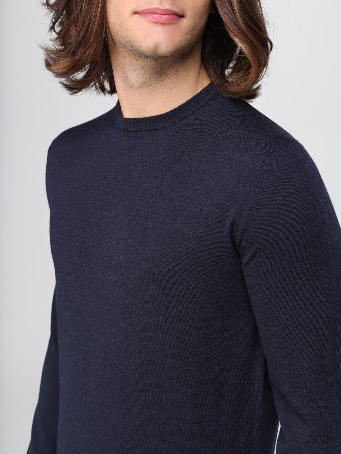 ZANONE SWEATSHIRT: Sweatshirt men Zanone, Blue 1 - Img 3