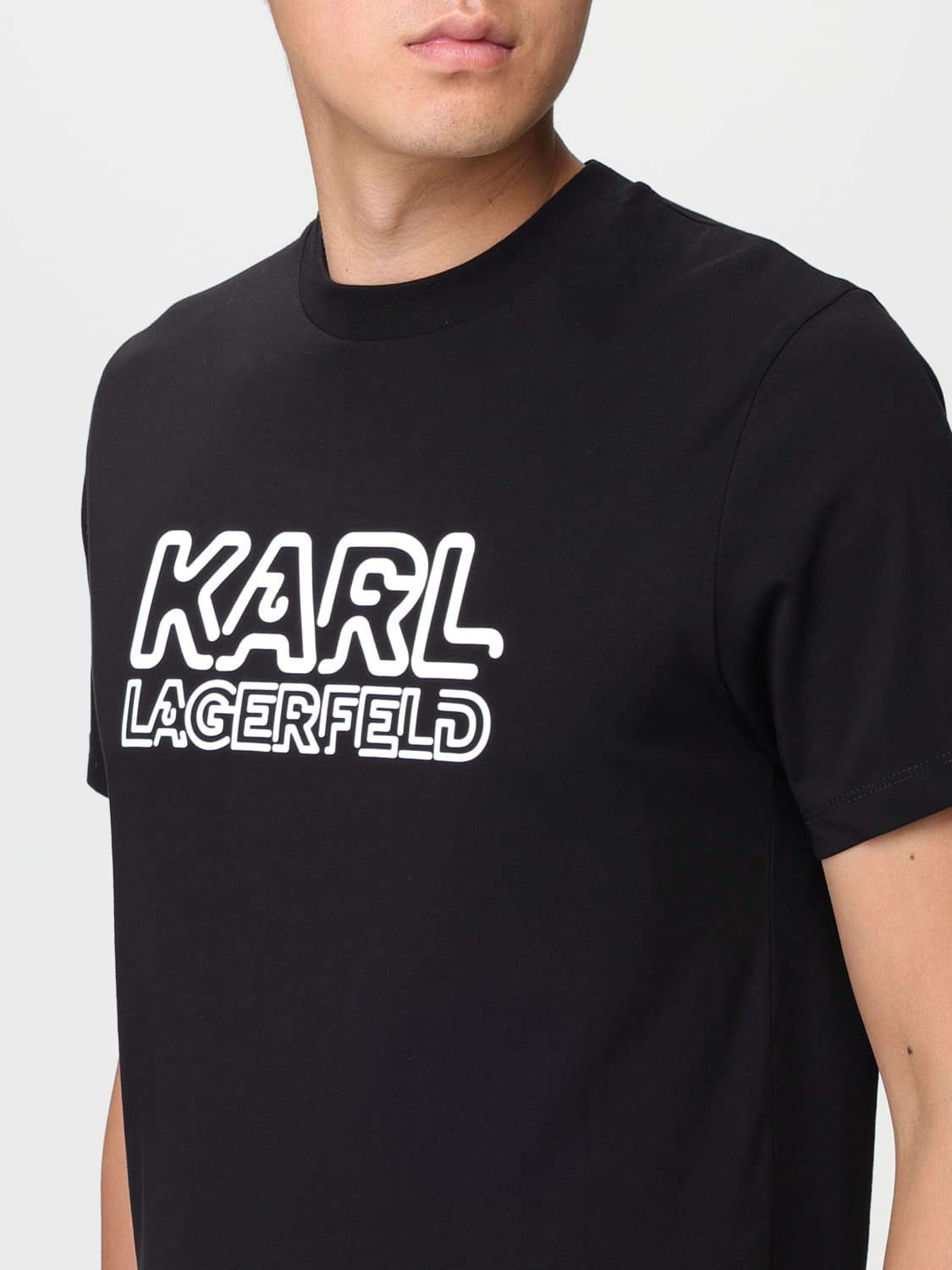 KARL LAGERFELD Tシャツ: Tシャツ メンズ Karl Lagerfeld, ブラック - Img 3