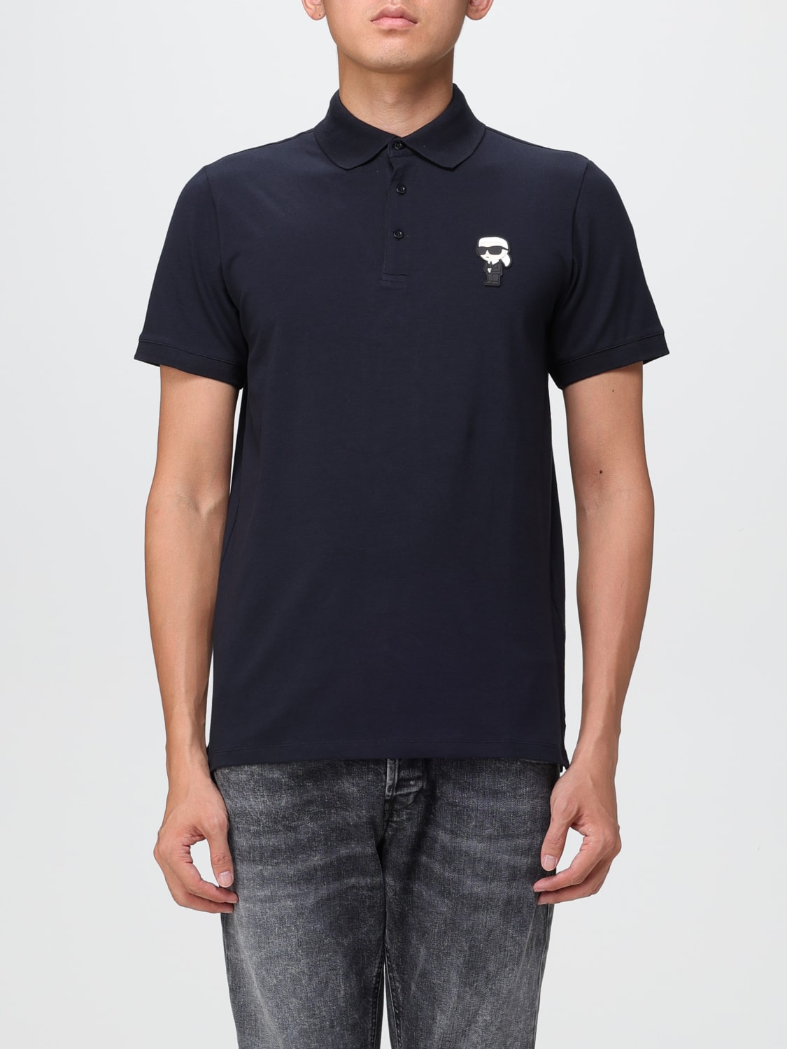 KARL LAGERFELD POLO SHIRT: Polo shirt men Karl Lagerfeld, Navy - Img 1