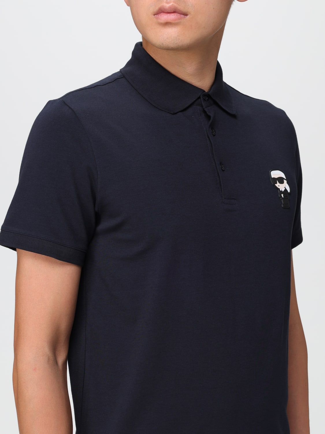 KARL LAGERFELD POLO SHIRT: Polo shirt men Karl Lagerfeld, Navy - Img 3