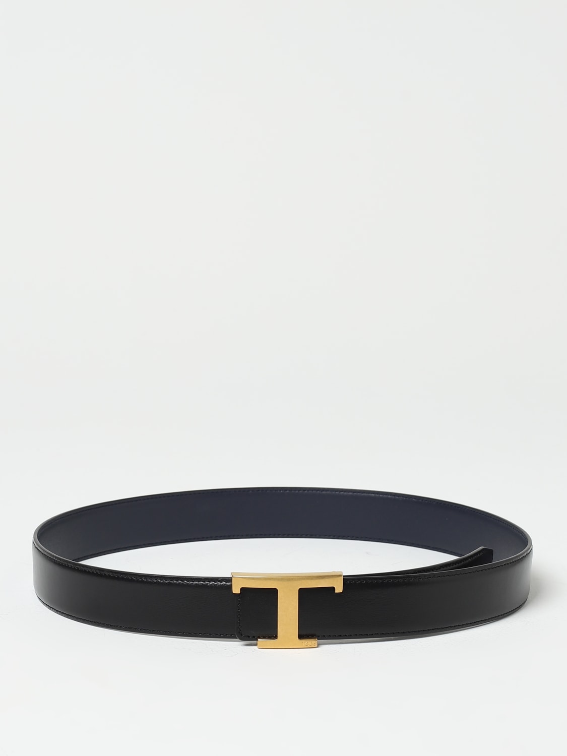 TOD'S BELT: Tod's belt in smooth leather, Blue - Img 1