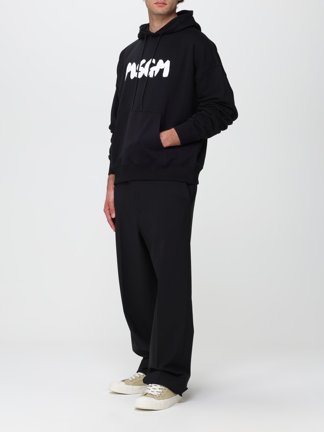 MSGM SWEATSHIRT: Sweatshirt homme MSGM, Noir - Img 2