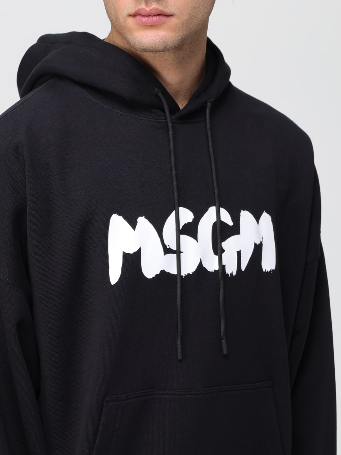 MSGM SWEATSHIRT: Sweatshirt homme MSGM, Noir - Img 5