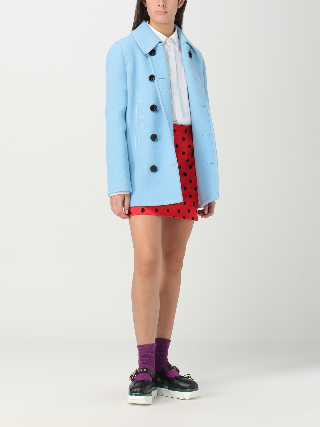 Marni coat in wool blend