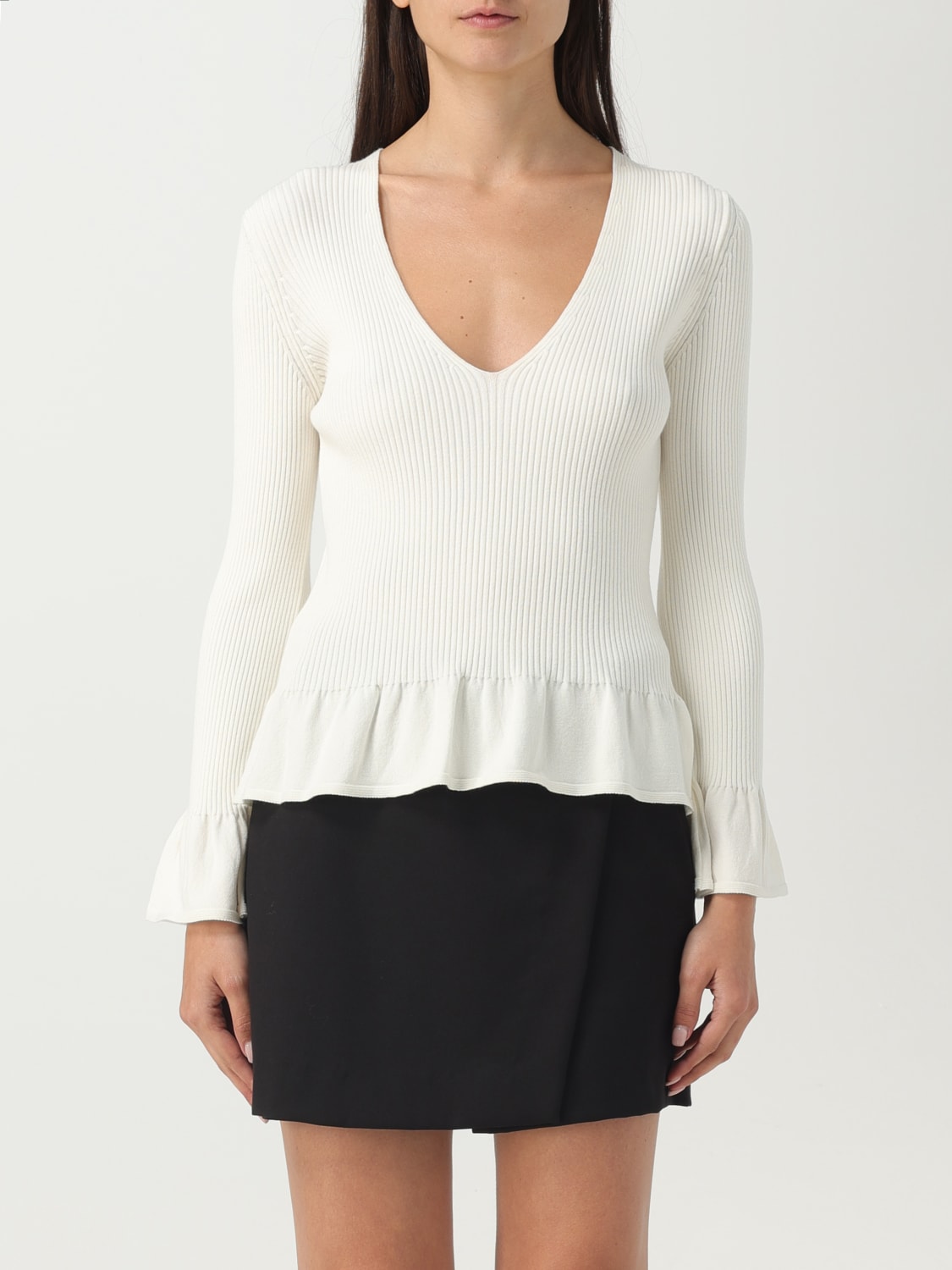 TWINSET SWEATER: Sweater woman Twinset, White - Img 1